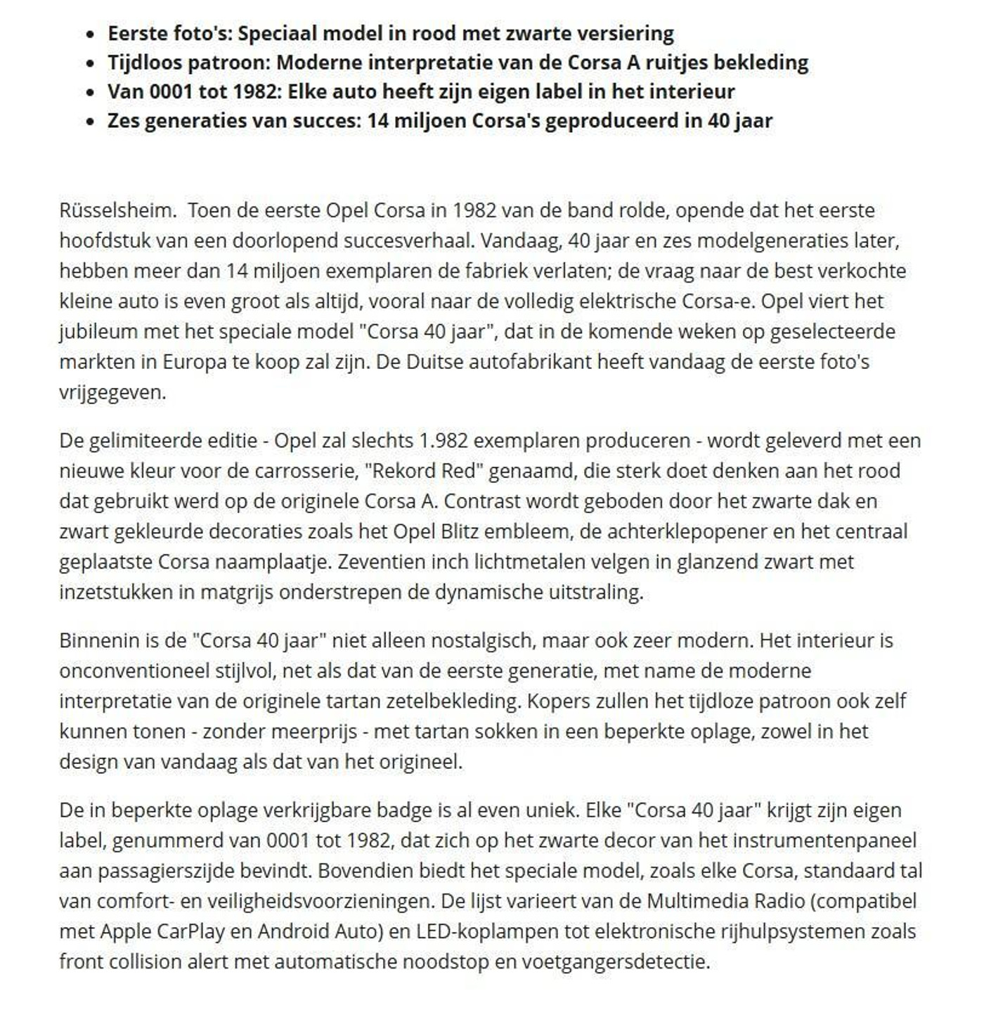 Foto van Opel Corsa