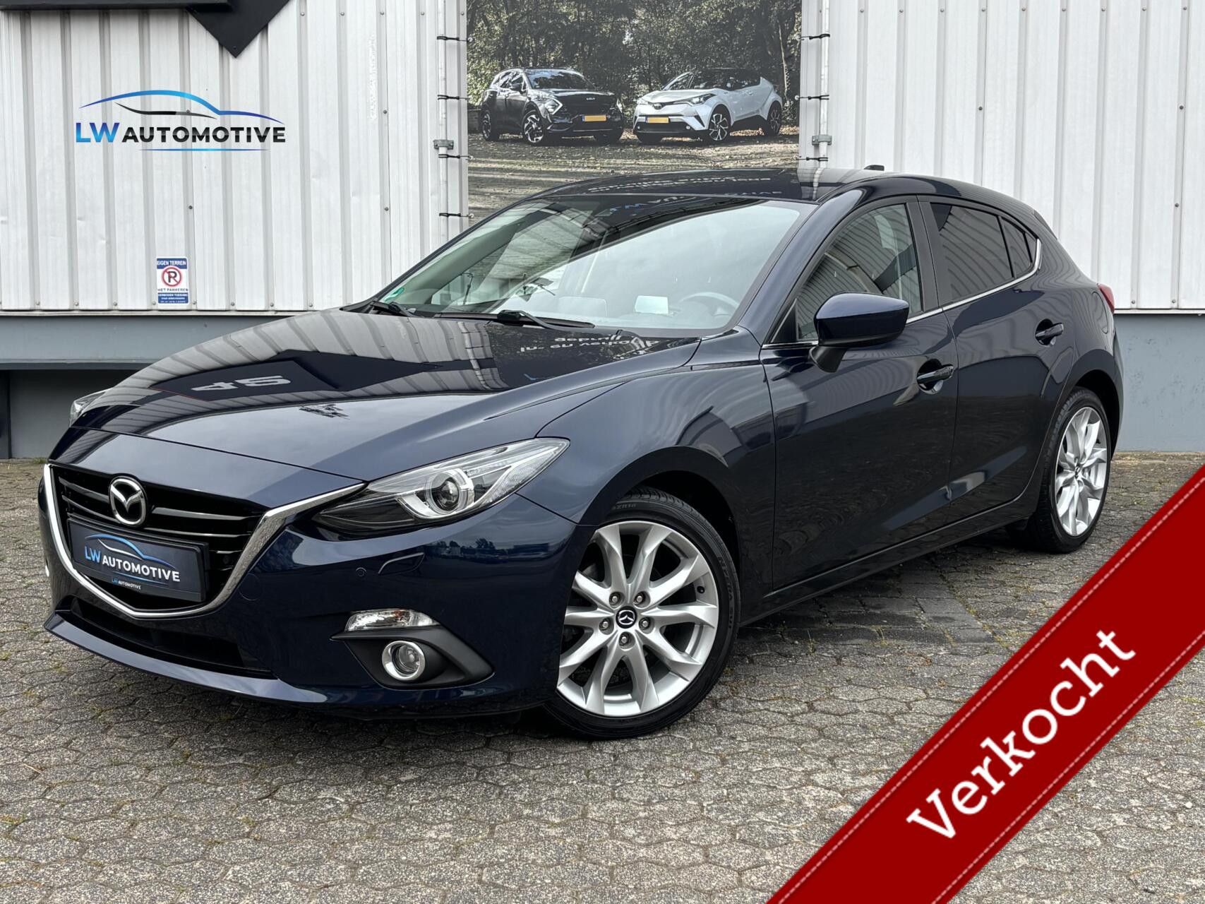 Mazda 3 2.0 GT-M | Head-up | Navi | Xenon | BOSE | Stoelverwarming 2015 - voorkant