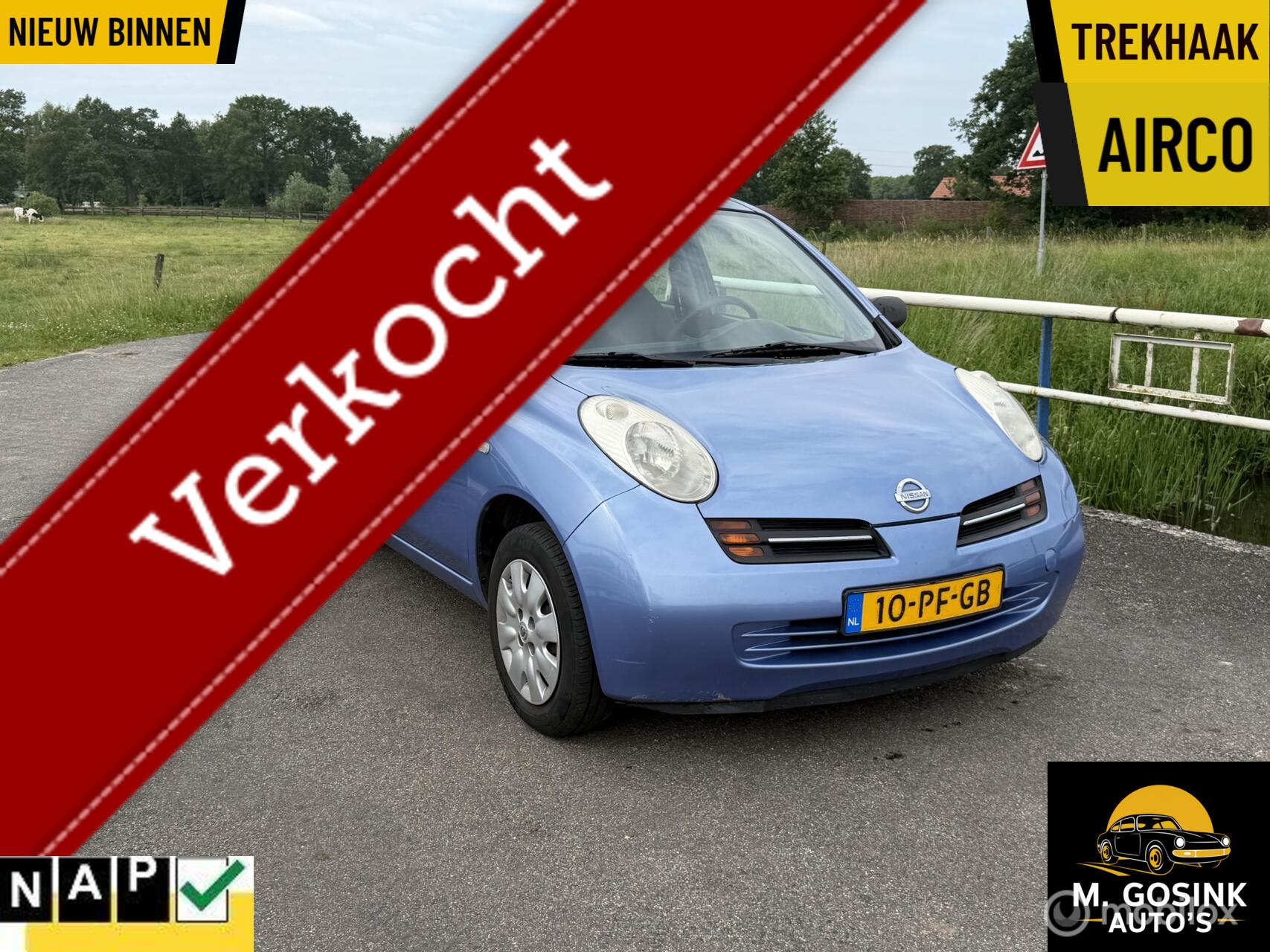 Nissan Nissan Micra 1.2 Visia Airco trekhaak 5 deurs 119269 km NAP 2004 - voorkant