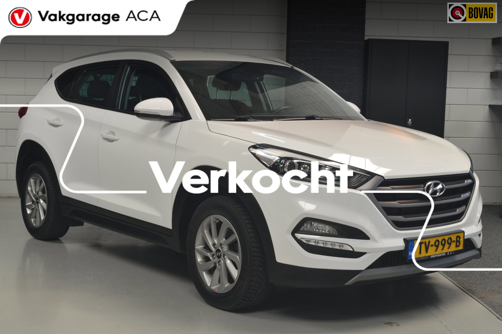 Hyundai Tucson 1.6 T-GDi Premium // 118.000 km // TREKHAAK // CLIMA // CRUISE // CAMERA // 2018 - voorkant