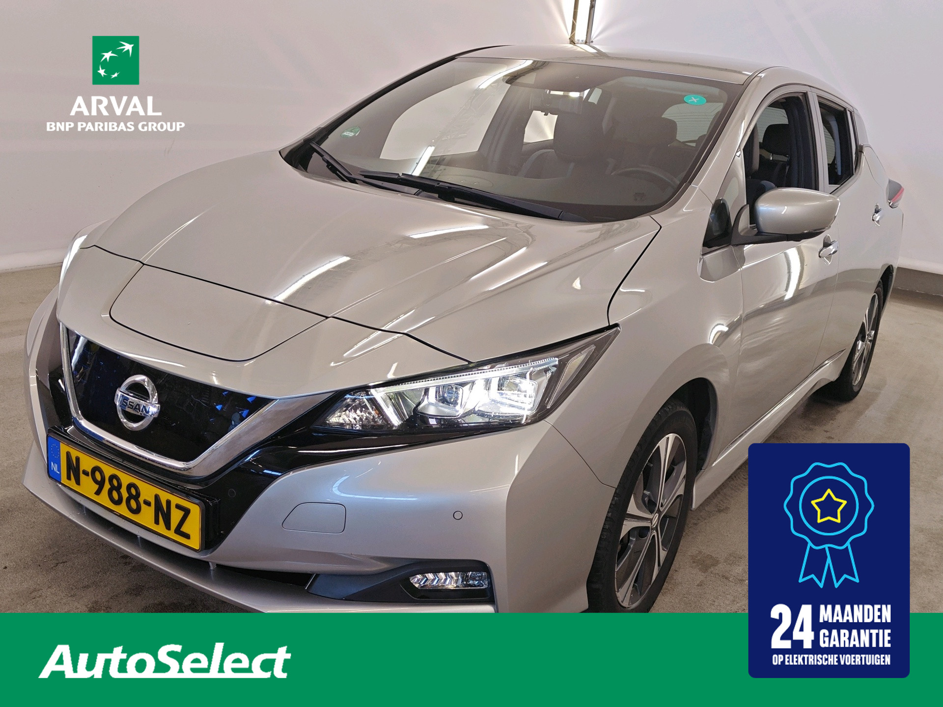 Nissan Nissan Leaf 62kwh E+ 62 kWh 218pk Tekna | SOH % | Leder/Ultrasuede | Bose Audio | 360 Camera | PDC | Stuur- & Stoelverwarming | LED |17" 2021 - voorkant