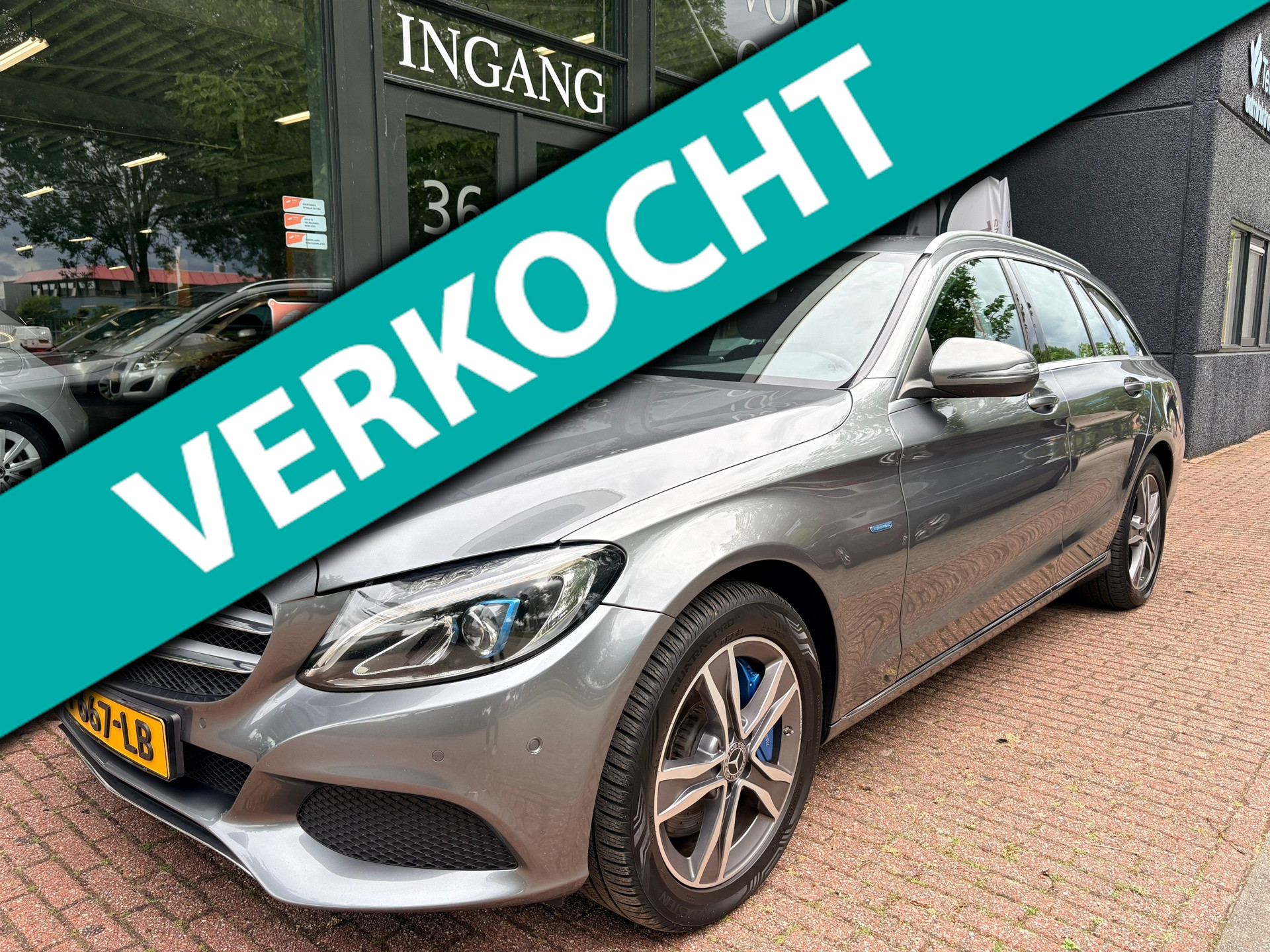 Mercedes-Benz C 350 E 350e Lease Edition Luchtvering/Navi/Leder/Cruise 2017 - voorkant