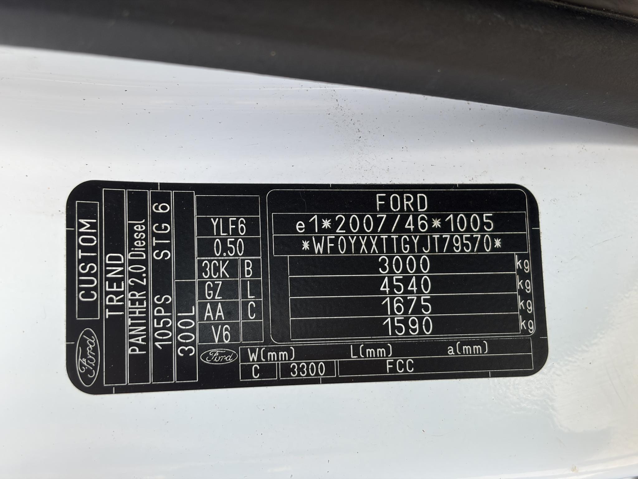 Foto van Ford Transit Custom