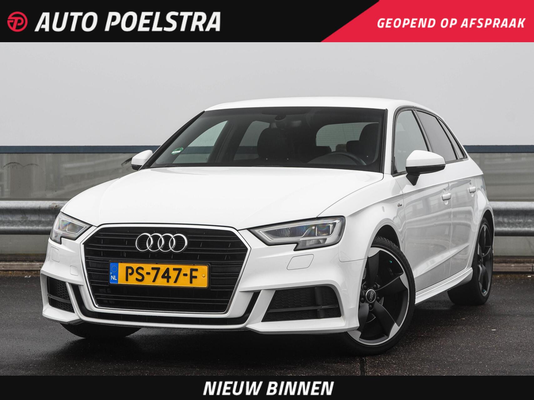 Audi A3 Sportback 1.0 TFSI Sport S Line Edition 3x S-Line LED Navigatie Facelift 18" 2017 - voorkant