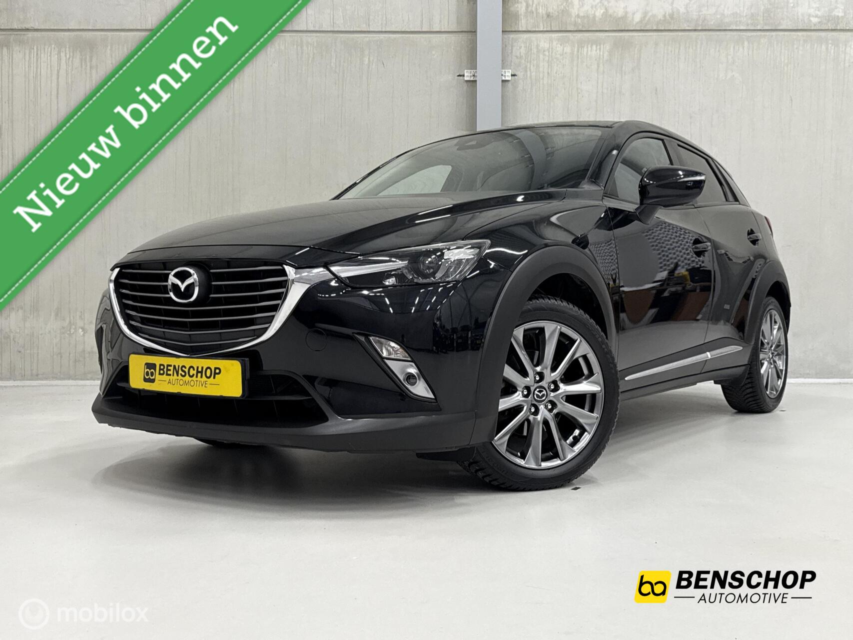 Mazda Cx-3 2.0 SkyActiv-G 120 GT-Luxury Leer Navi Camera HUD Cruise LED 2017 - voorkant