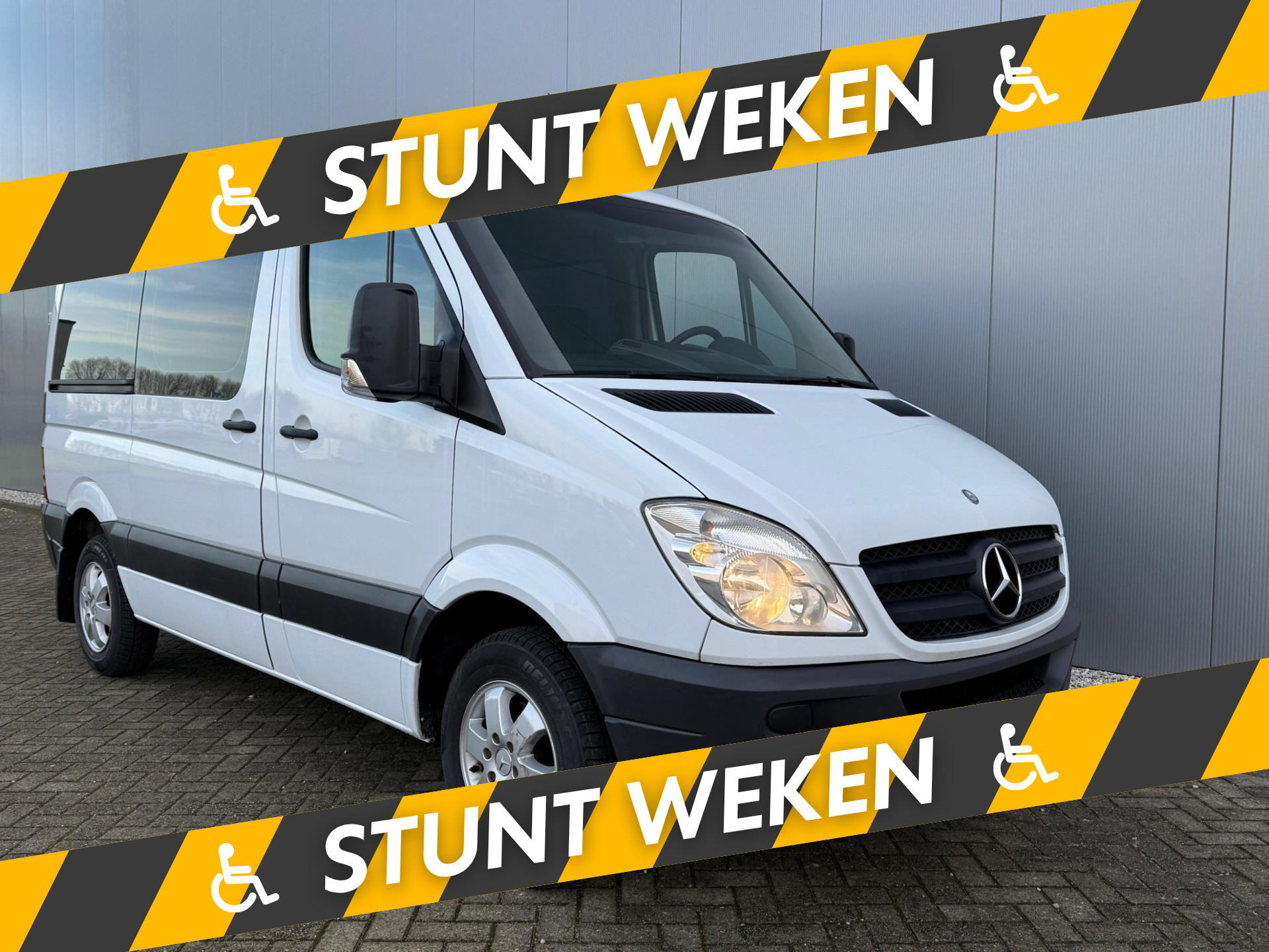 Mercedes-Benz Sprinter Rolstoelbus Zelfrijder Airco Rolstoellift 2011 - voorkant