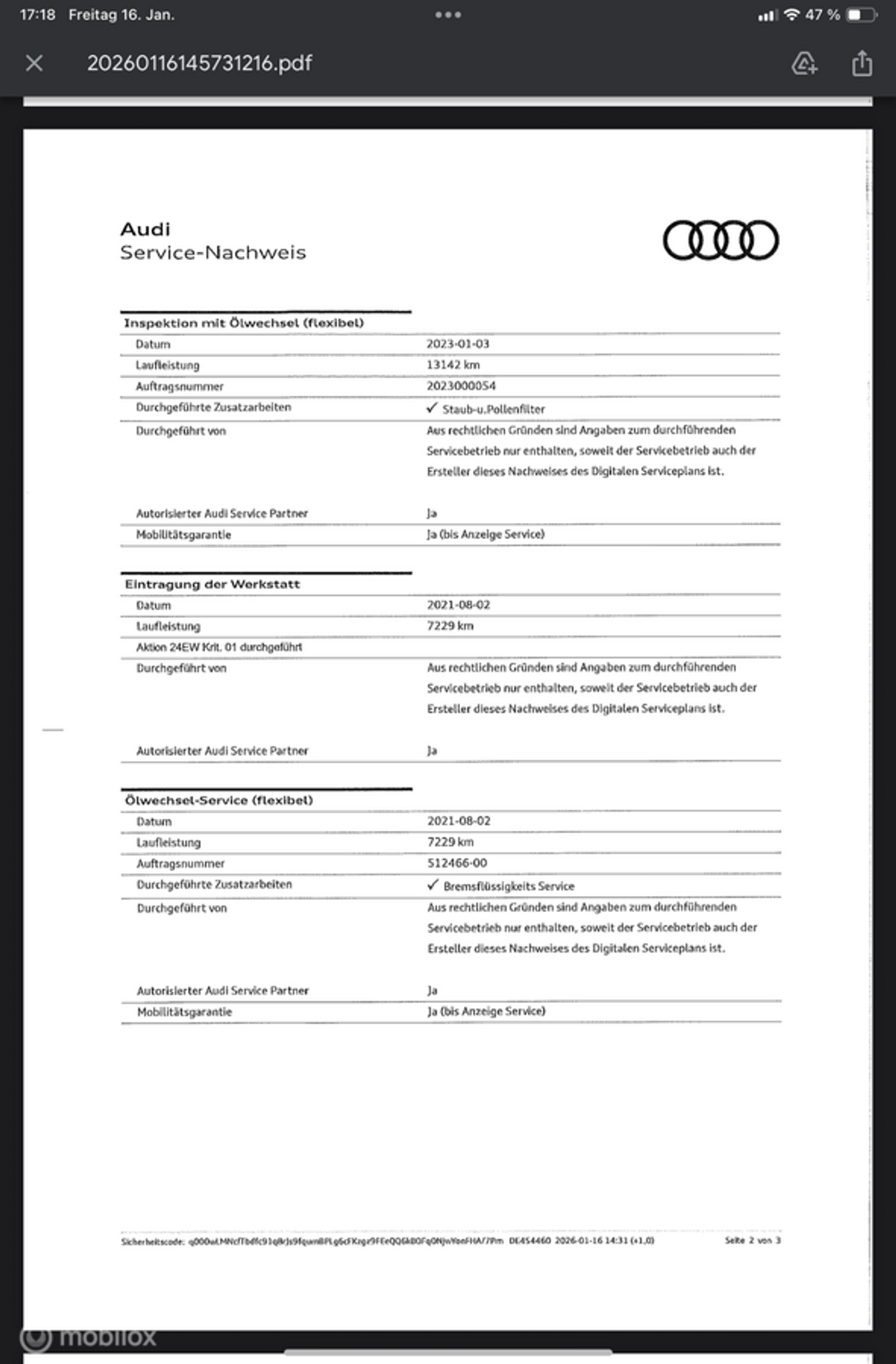 Foto van Audi Q2