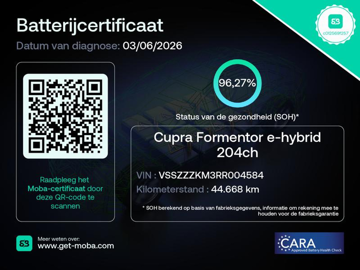 Foto van Cupra Formentor E-hybrid