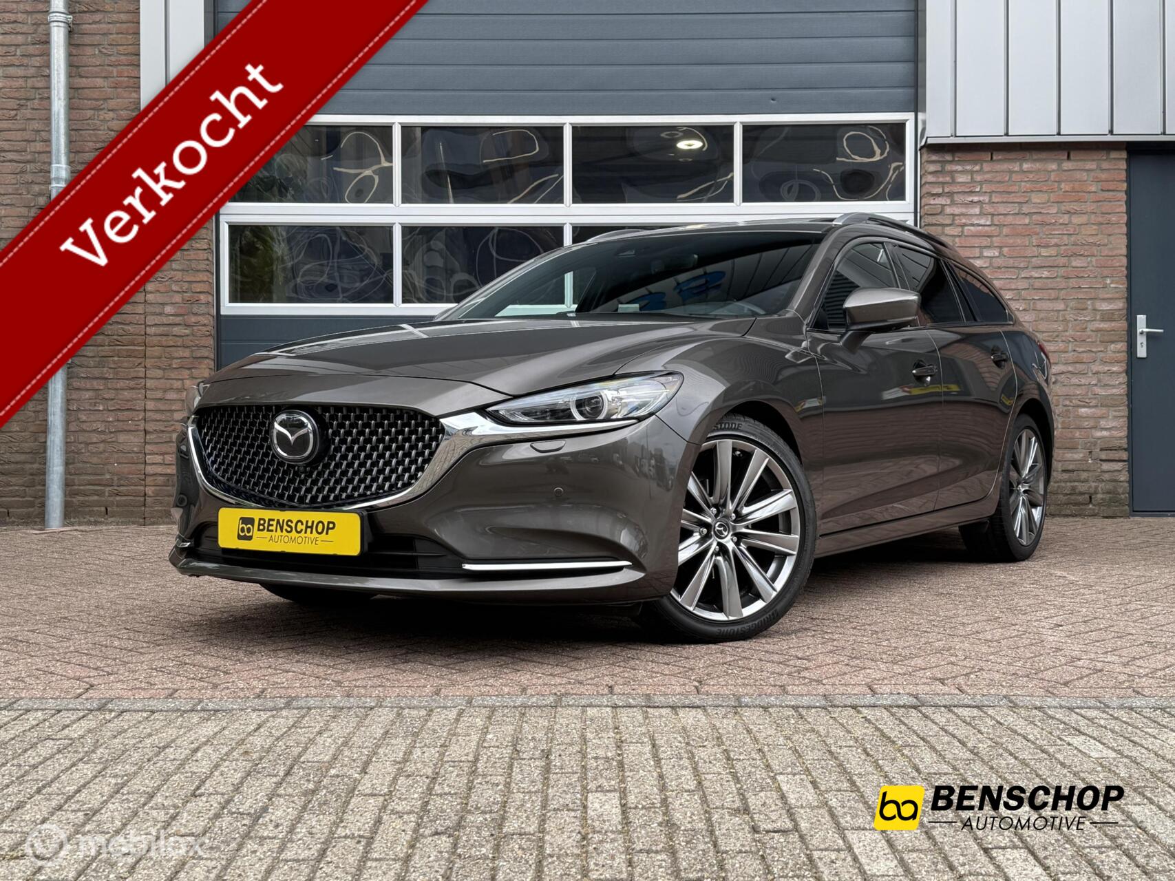 Mazda 6 Sportbreak 2.5 SkyActiv-G 194 Signature Schuifdak Navi Bose 360 Camera Leer LED Carplay 2019 - voorkant