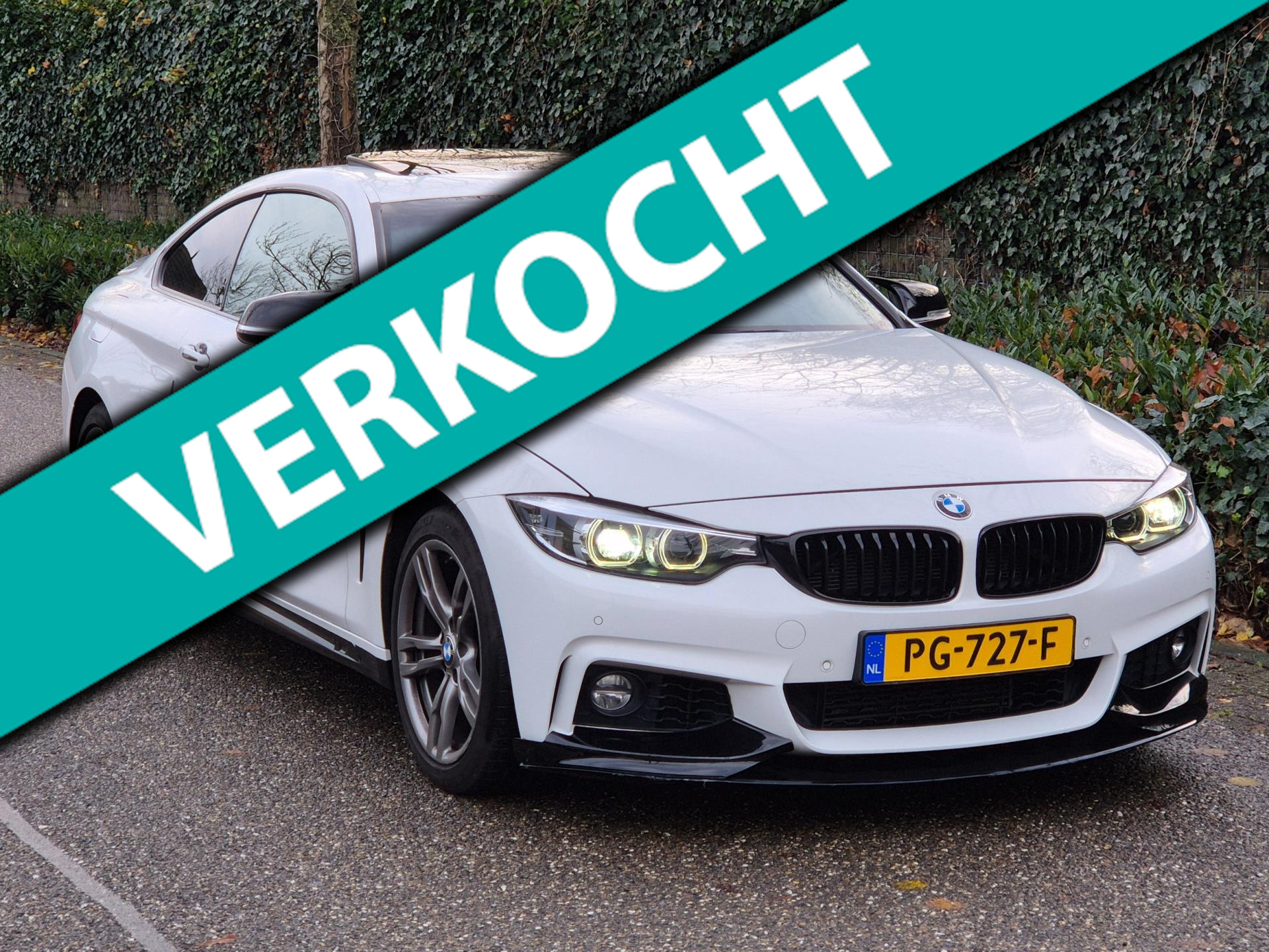 BMW 418i High Executive F33 M4 uitlaat Spoiler 2017 - voorkant