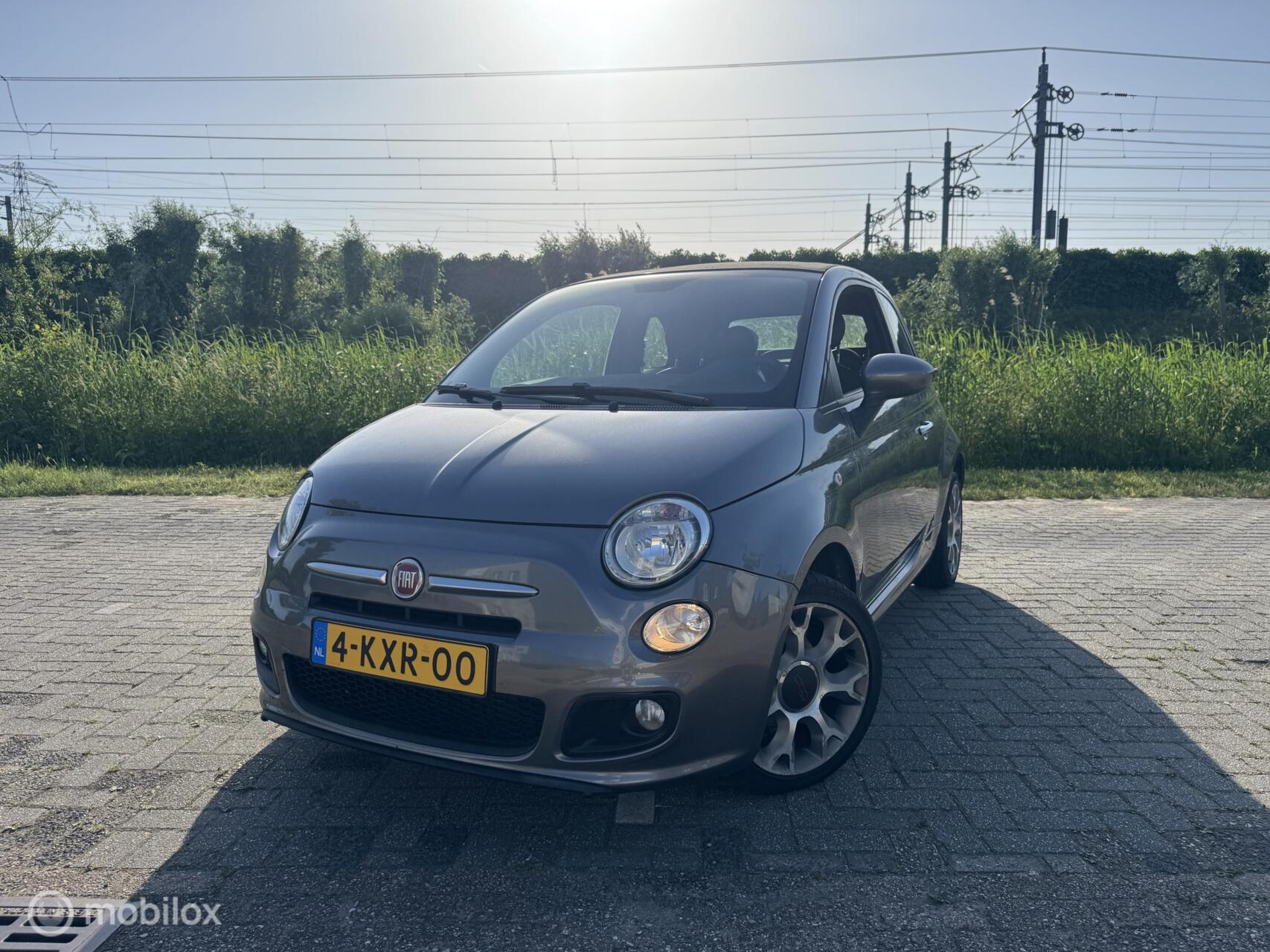 Fiat 500 S 0.9 TwinAir Cabrio | PDC | Airco | Leder | NAP 2013 - voorkant