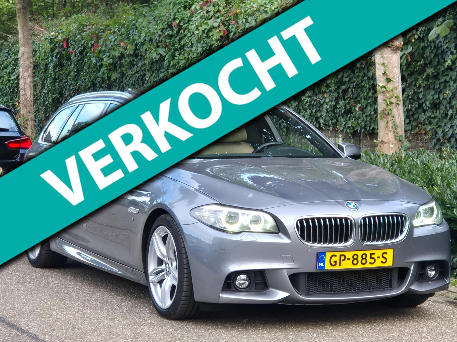 BMW 520i 520i M Sport High Executive 6WB teller Panorama Elk. Stoelen NAP PUNT GAAF 100% dealeronderhouden 2015 - voorkant