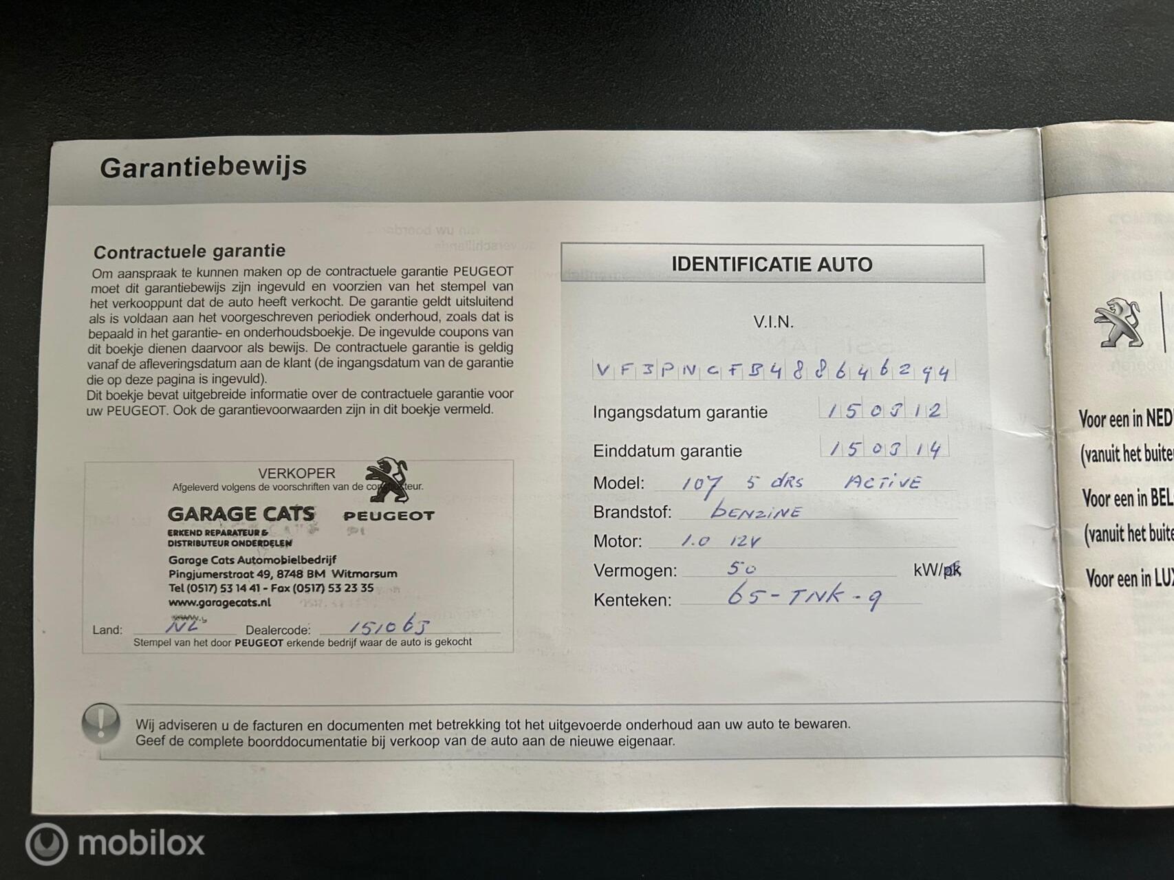 Foto van Peugeot 107
