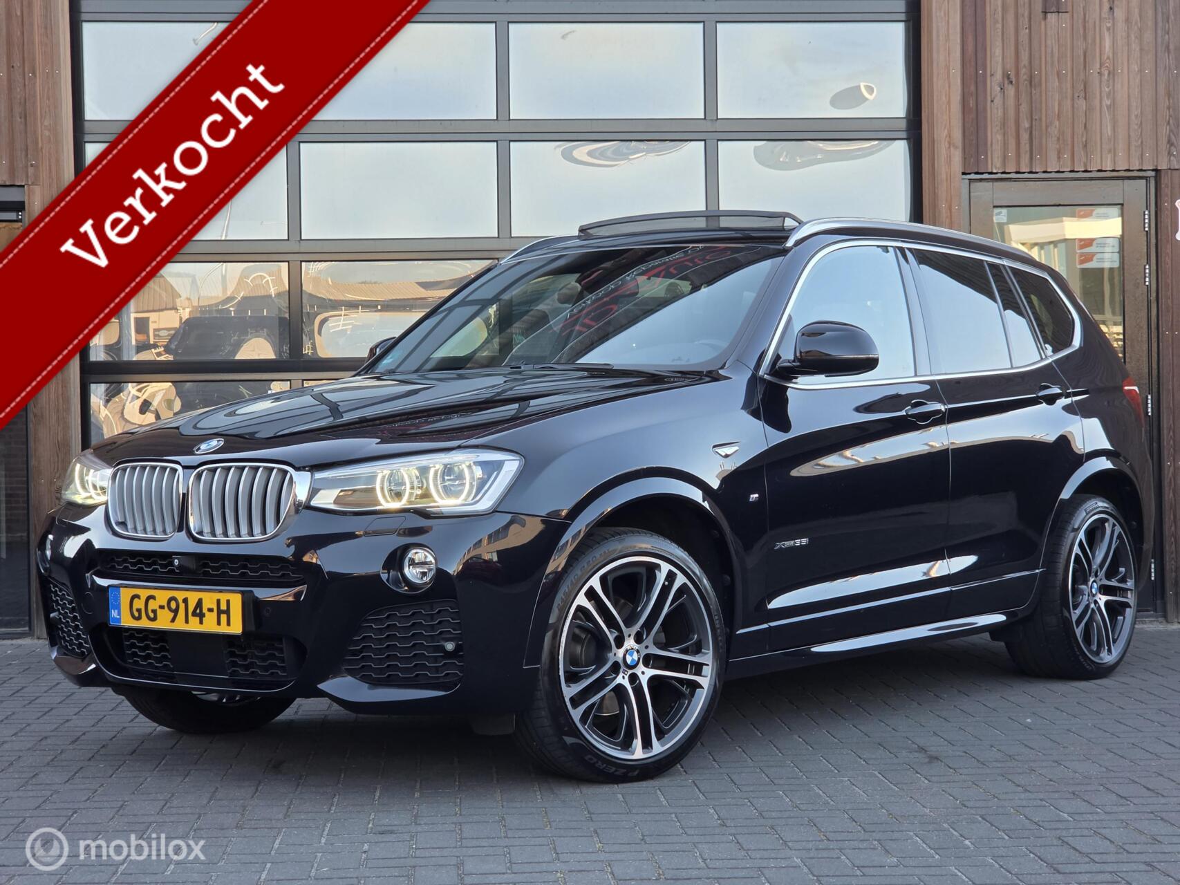 BMW X3 Xdrive35i XDRIVE35i 306PK ACC HUD PANO M-SPORT 360CAM TREKHAAK 2015 - voorkant