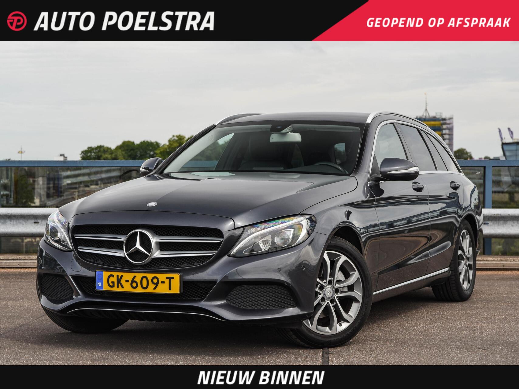 Mercedes-Benz C 180 180 Ambition 156 PK Aut. | Trekhaak | LED | Stoelverwarming | Cruise control | Navigatie | Sfeerverlichting | 17" 2014 - voorkant
