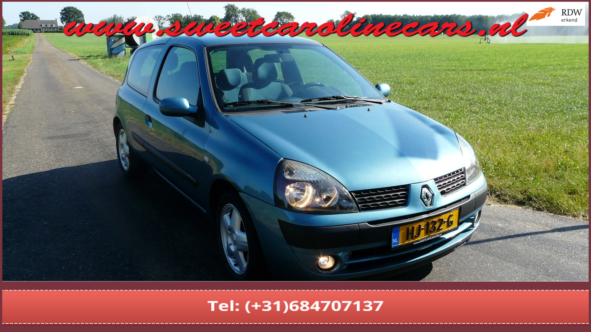 Renault Clio 1.4-16V Expression,Airco,Elec.pakket,Cruise-control! 2003 - voorkant