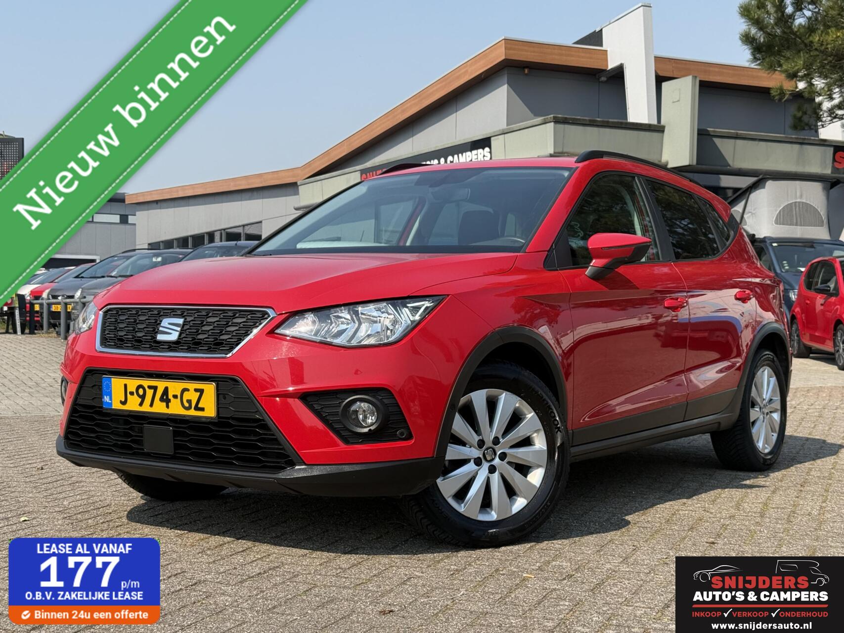 Seat Arona 1.0 TSI Camera carplay stoelverwarming PDC 2020 - voorkant