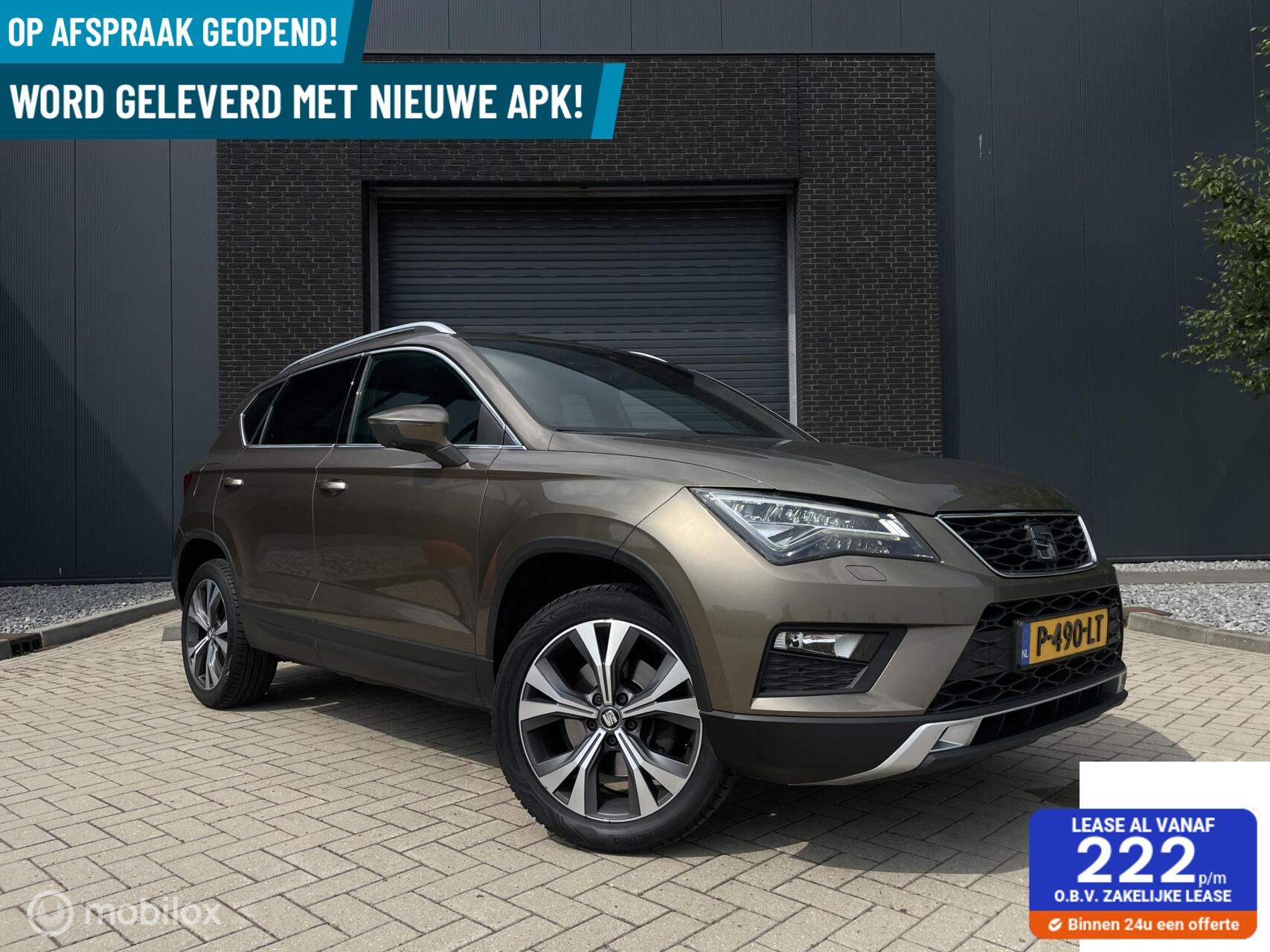 Seat Ateca 1.4 EcoTSI Xcellence|LEER|LANE AS|ACC|STL VRM|AIRC 2017 - voorkant