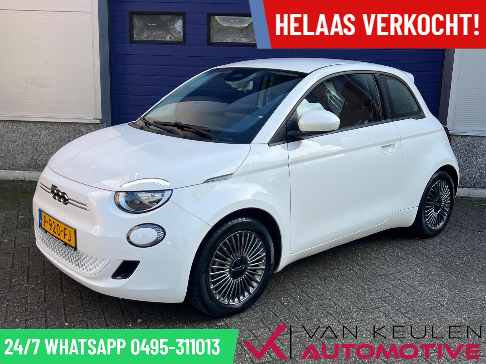 Fiat 500 Icon 42 kWh 3-Fase l 93% Soh l 1e Eigenaar l 2022 - voorkant