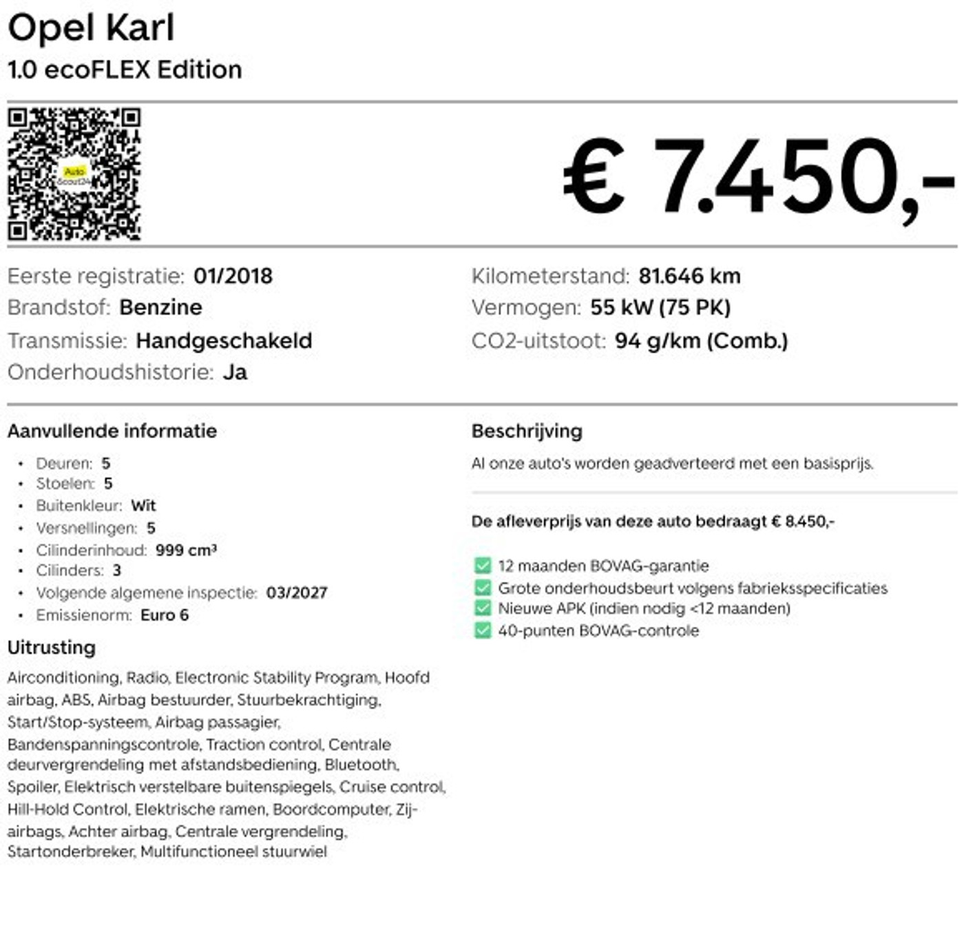 Foto van Opel Karl / Viva