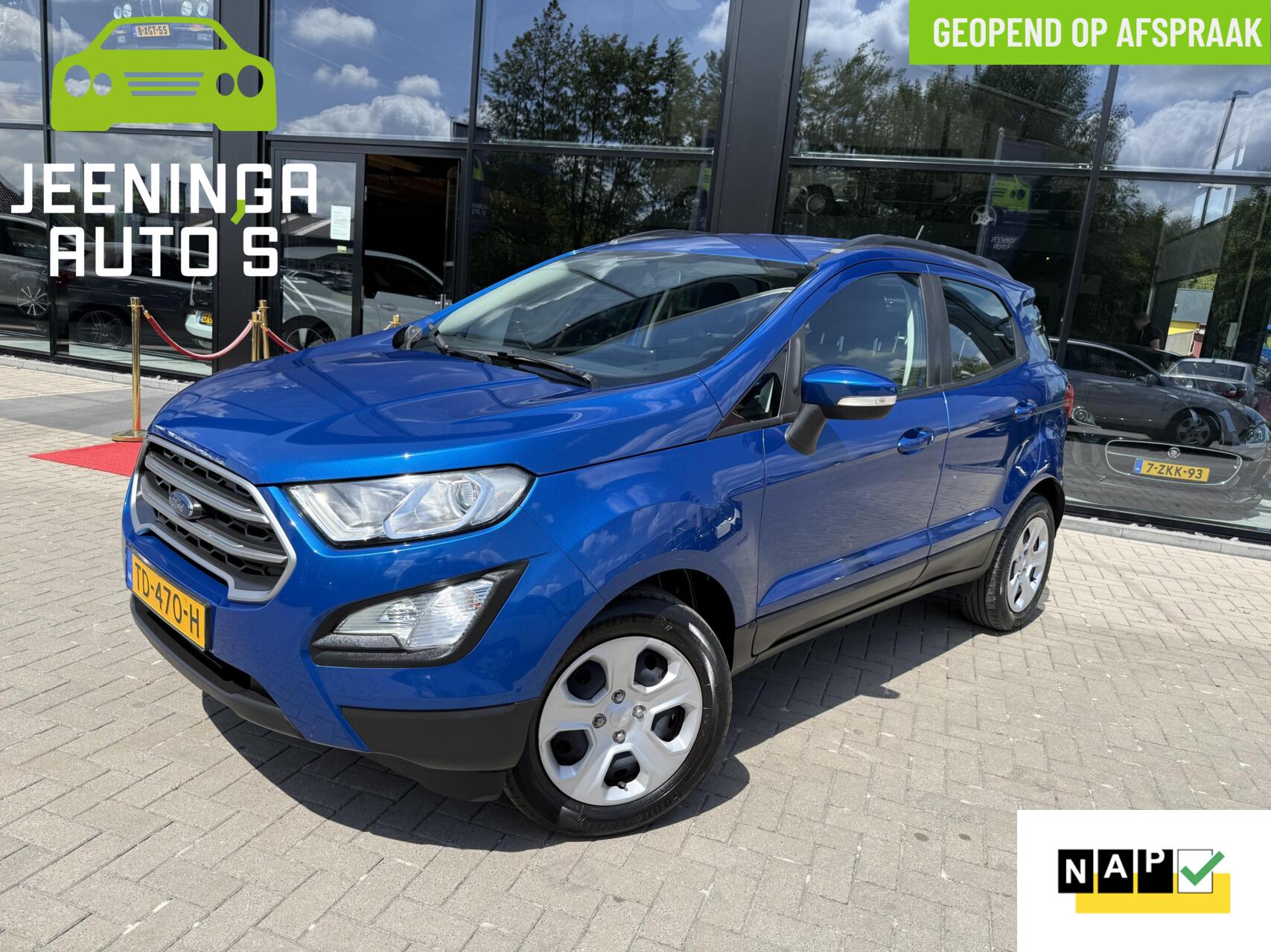 Ford Ecosport 1.0 EcoBoost Titanium|Airco|PDC|Trekhaak 2018 - voorkant