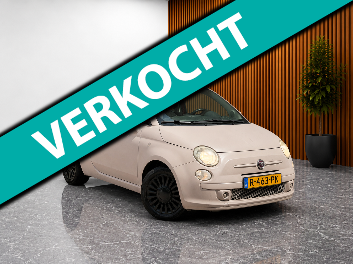 Fiat Fiat 500 1.2 CAPPUCCINO! (SCHUIF/KANTEL PANORAMADAK, AIRCO IJSKOUD, GOED ONDERHOUDEN, STUURBEDIENING, ELEKTRISCHE RAMEN, ETC.) 2008 - voorkant
