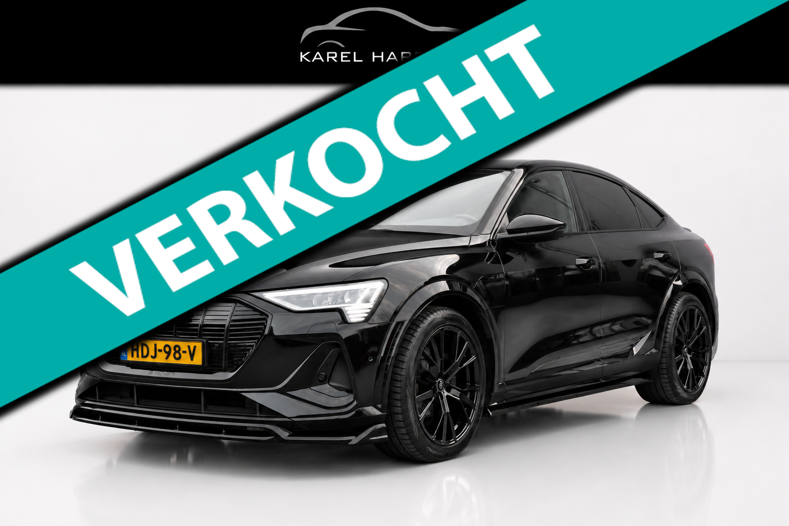 Audi E-tron Sportback S quattro 95 kWh | SOH 98% | S-LINE | STUURVERWARMING | RS-STOELEN |B&O| TREKHAAK | CAMERA 2021 - voorkant