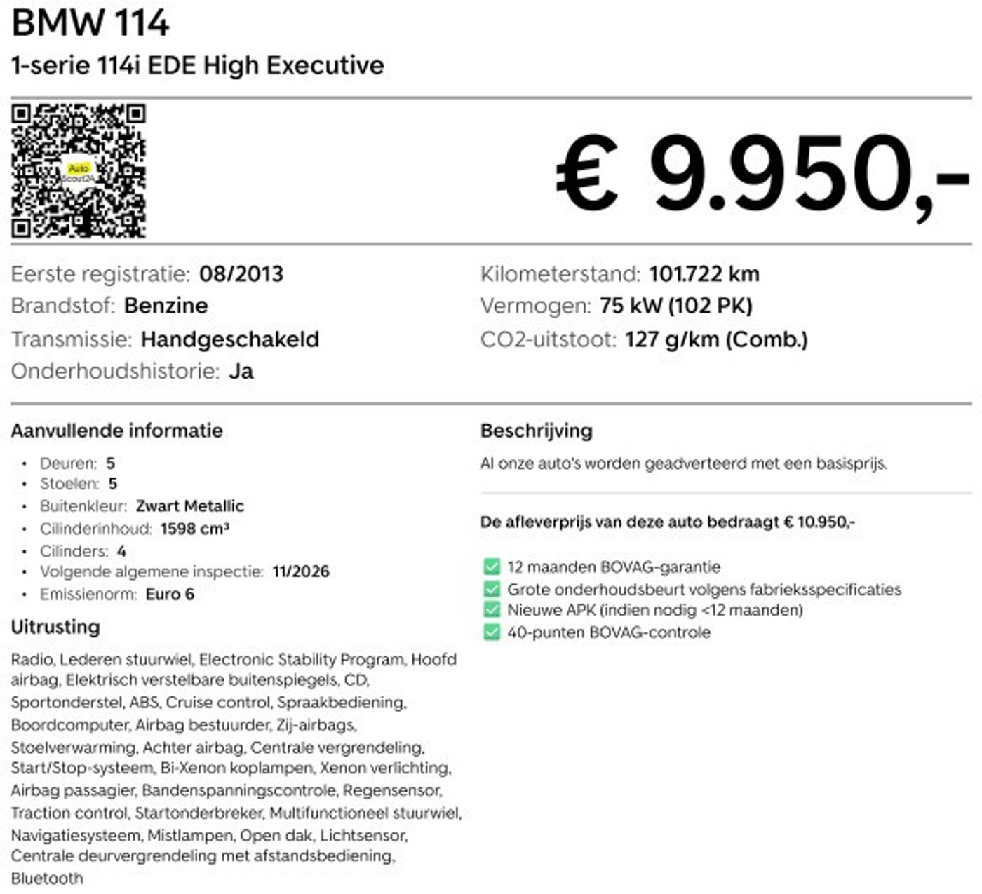 Foto van BMW 114i
