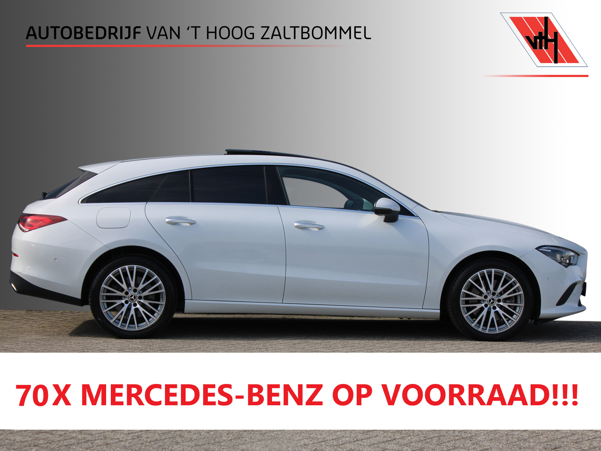 Mercedes-Benz Cla 250 E 250e AUT8 Luxury Line PANORAMADAK SFEER LEDER MULTIBEAM KEY-LESS GO 2022 - voorkant