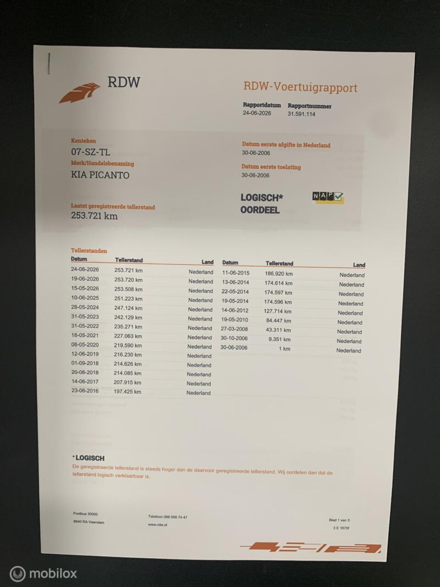 Foto van Kia Picanto