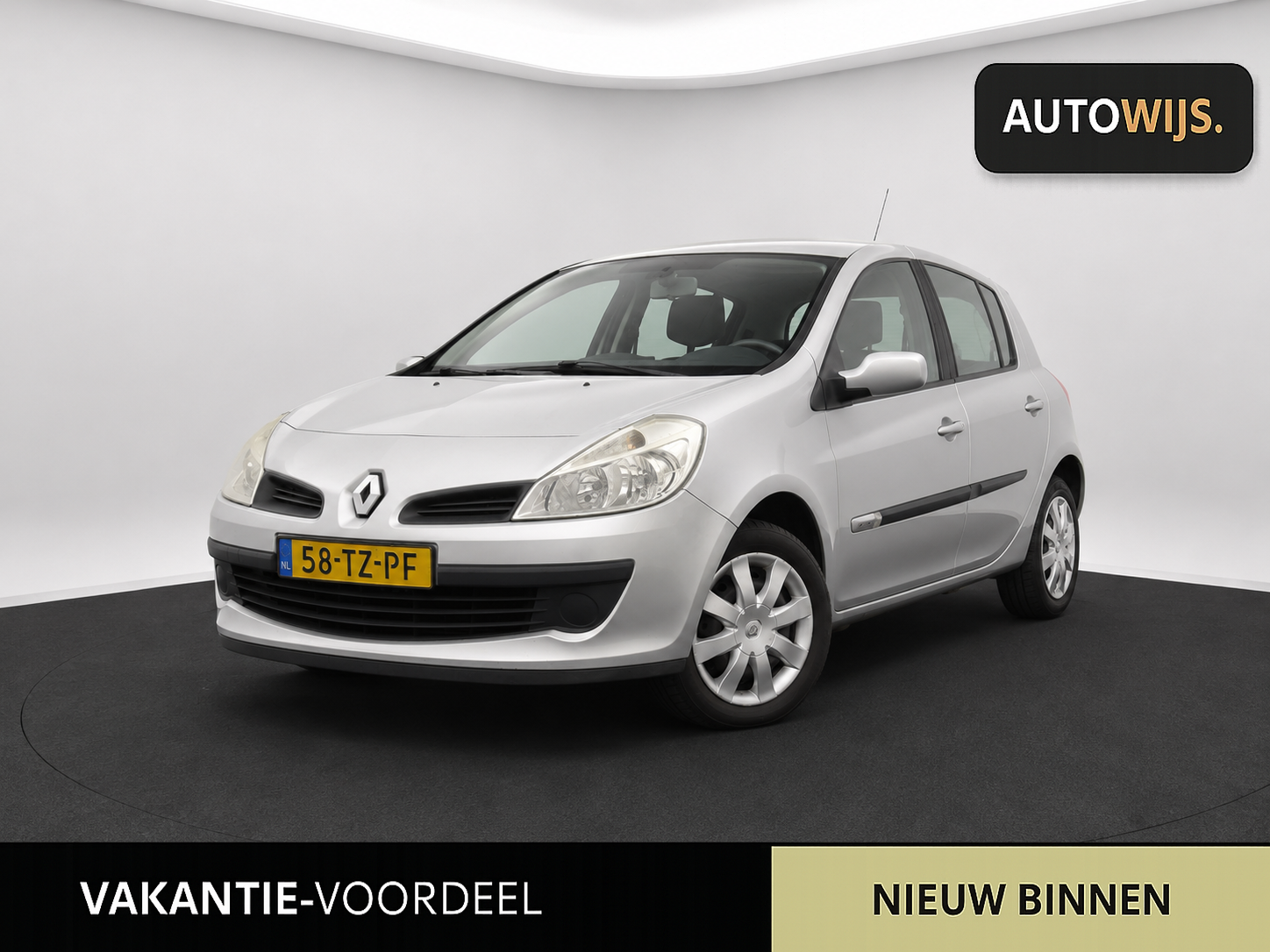 Renault Clio 1.2-16V Rip Curl|APK 4-2027|PANO|GOED ONDERHOUDEN| 2007 - voorkant