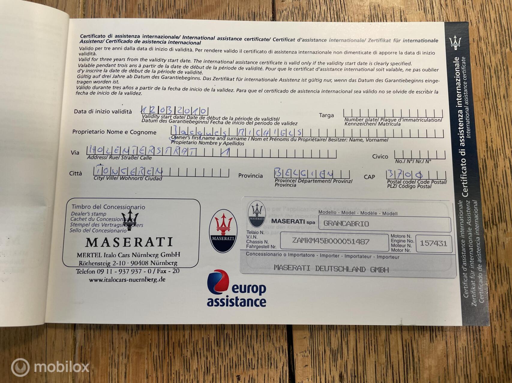 Foto van Maserati Grancabrio