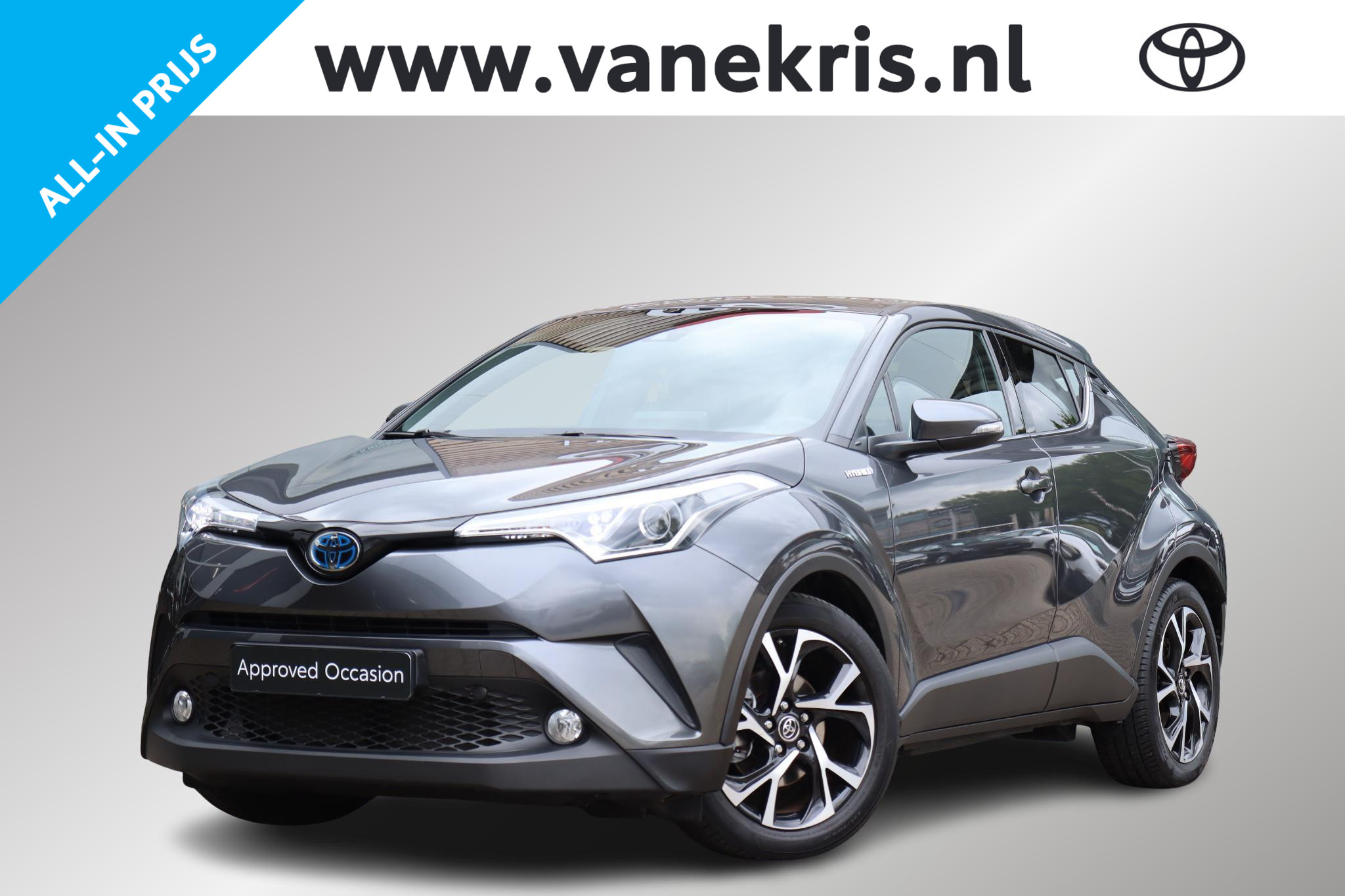 Toyota Toyota C-hr 1.8 Hybrid Dynamic, Trekhaak, Stoelverwarming 2019 - voorkant