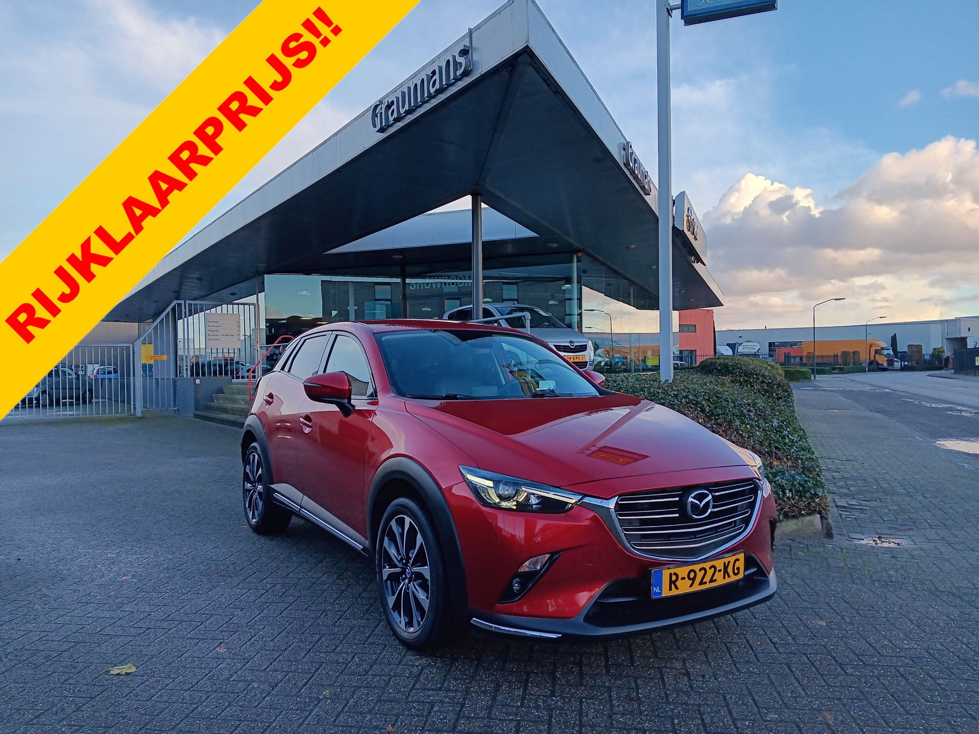 Mazda Mazda Cx-3 2.0 SkyActiv-G 120 GT-M Line, Leder, Navi, Clima, Head-up, etc. incl. 12 MND BOVAGGARANTIE 2019 - voorkant