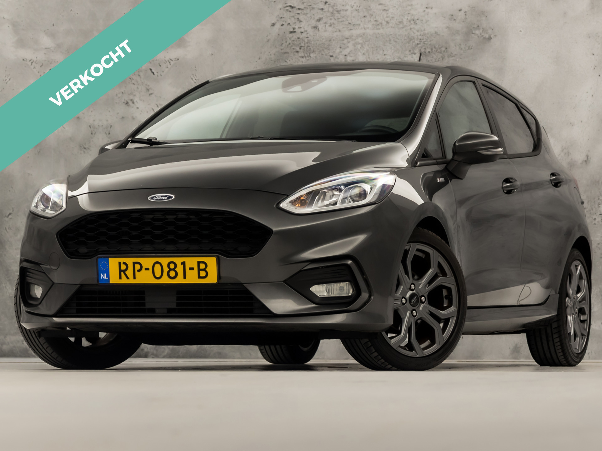Ford Fiesta 1.0 EcoBoost ST-Line (APPLE CARPLAY, GROOT NAVI, CLIMATE, KEYLESS, LM VELGEN, SPORTSTOELEN, CRUISE, PARKEERSENSOREN, NIEUWSTAAT) 2018 - voorkant