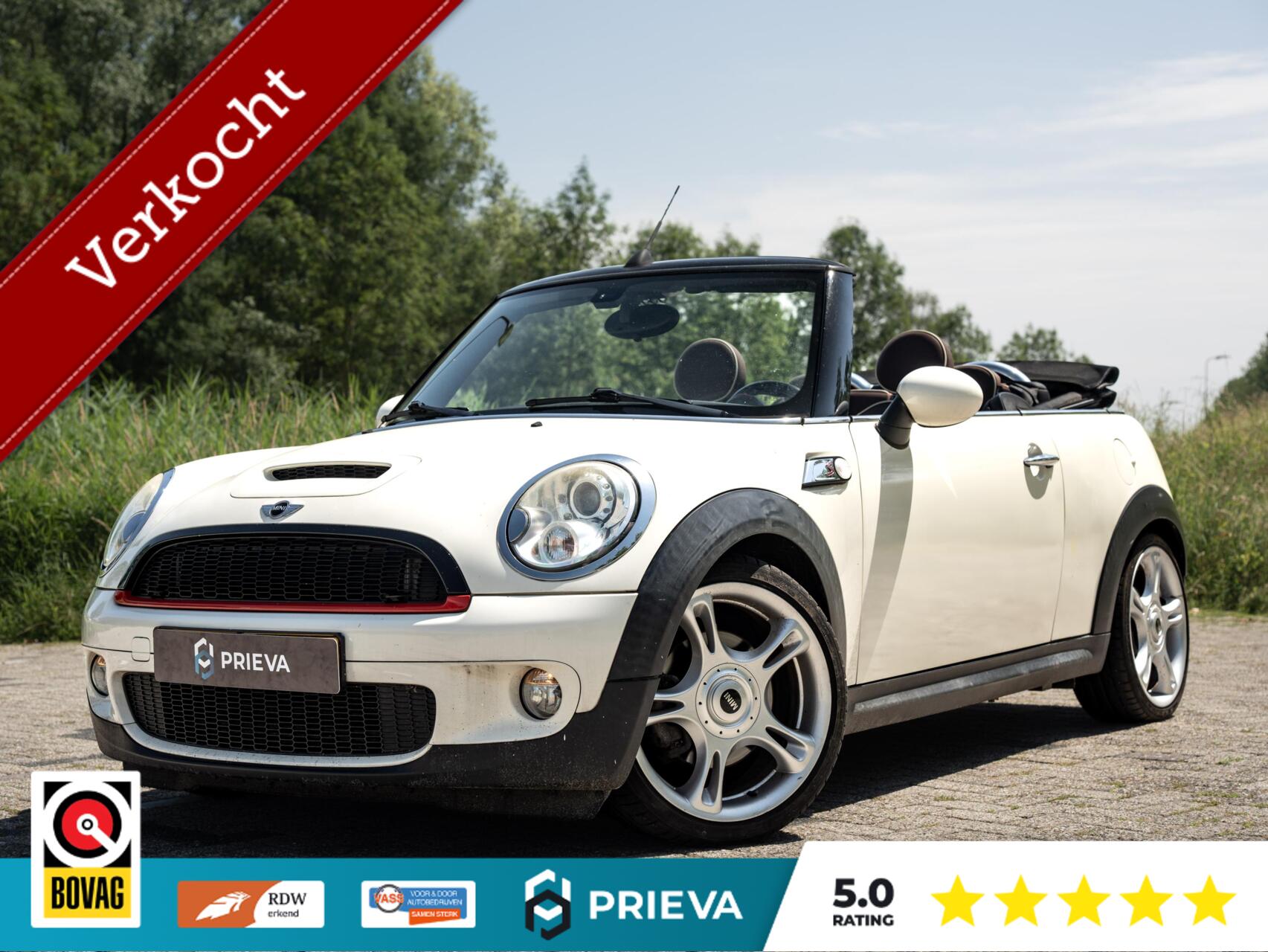 Mini Cooper S Cabrio 1.6 Cooper S Chili|Leder|Xenon|Cruise| Pops & Bangs | Gr. Beurt 2009 - voorkant