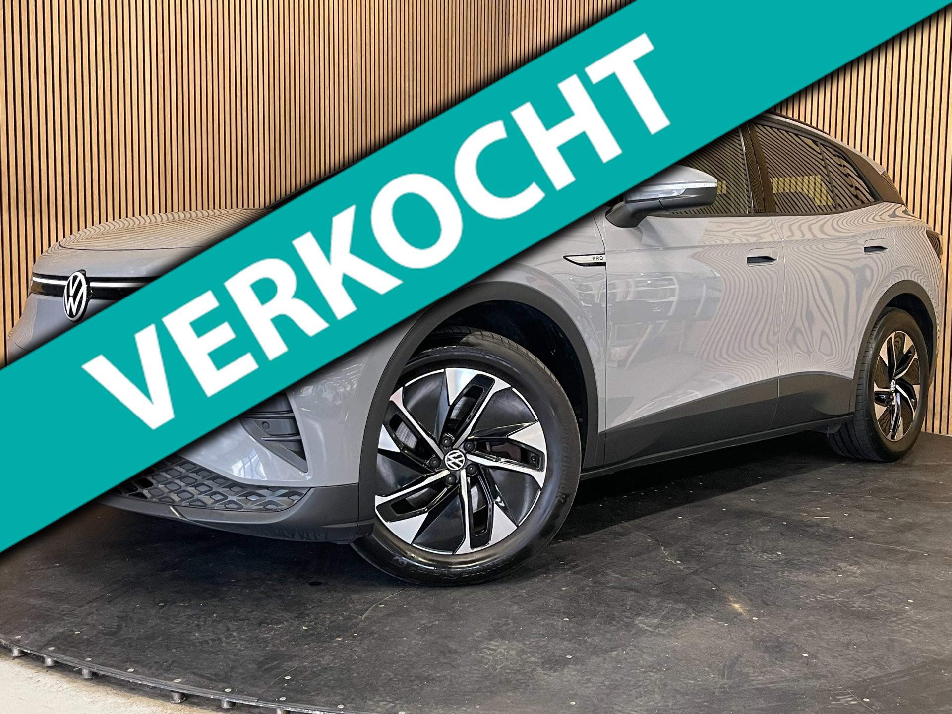 Volkswagen Id.4 Pro 128 KW Pro 77 kWh|94% SOH|GROTE ACCU|GREY|ACC|APPLE CARPLAY/ANDROID AUTO|NAVIGATIE|NL-AUTO|NAP|1e EIGENAAR|INCLUSIEF BTW| 2023 - voorkant