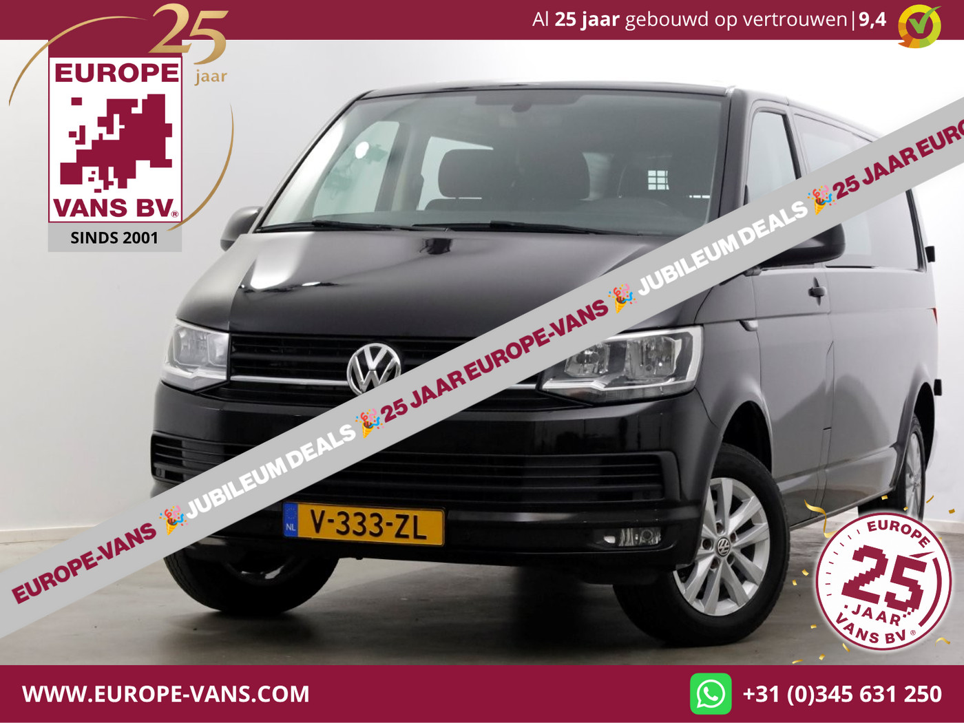 Volkswagen Transporter T6 2.0 TDI 150pk Lang DSG-Automaat D.C. Comfortline Airco/Navi 03-2019 2019 - voorkant