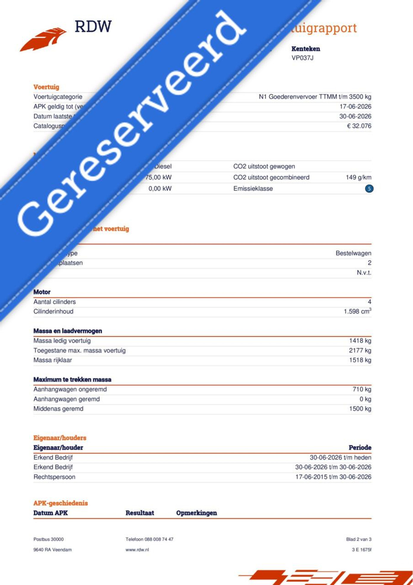 Foto van Volkswagen Caddy