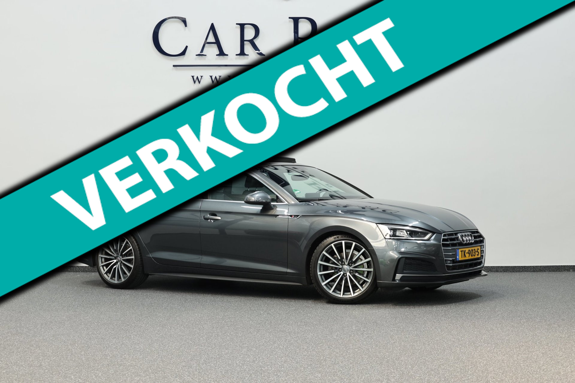 Audi A5 Sportback 2.0 TFSI 2x S-line Edition LED/VIRTUAL/SFEER/PANO/B&O/HALF LEDER+S.VERWARMING/LMV/CRUISE/12 MND GARANTIE 2018 - voorkant