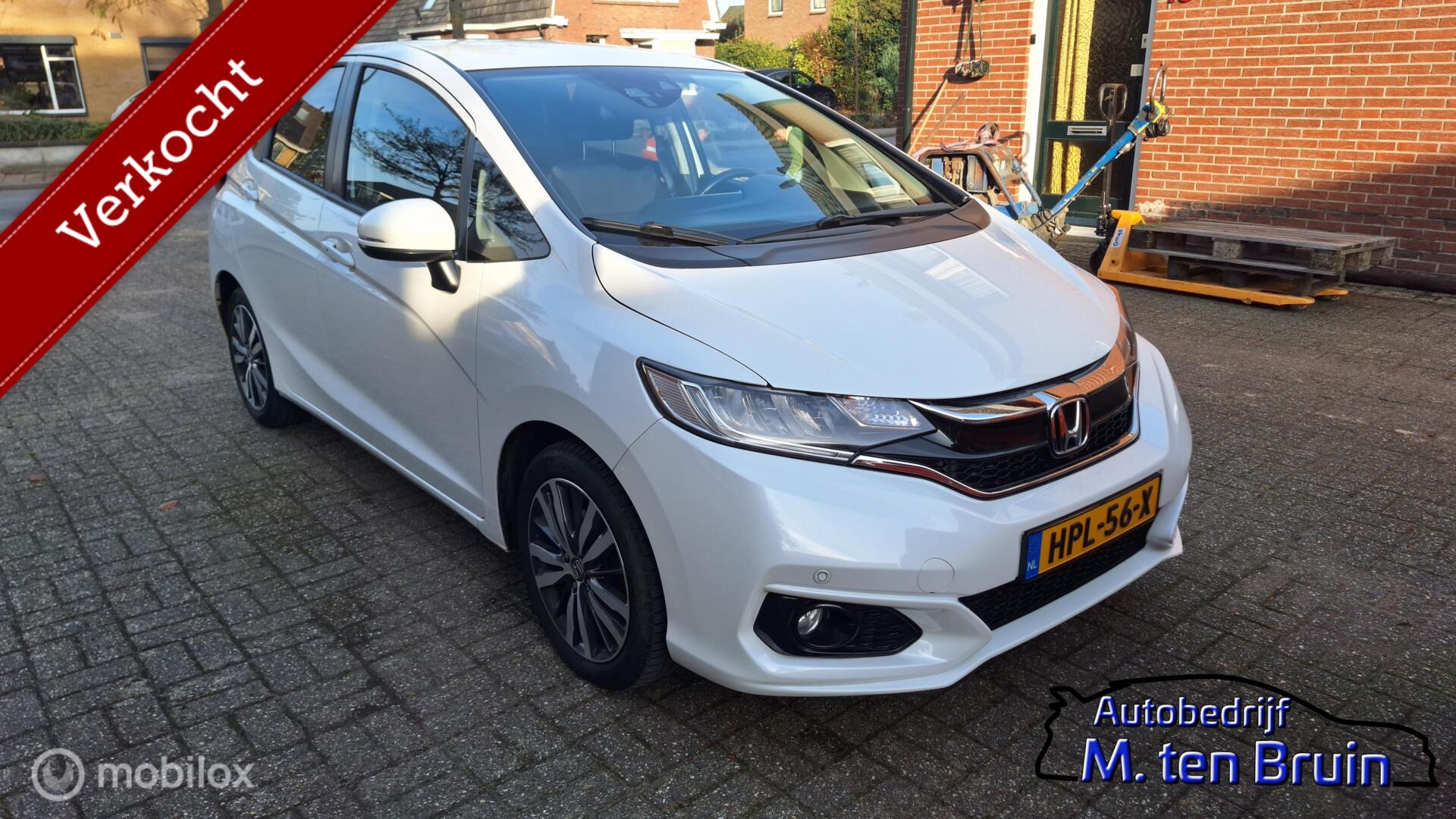 Honda Jazz 1.3 i-VTEC Elegance AUT/Clima/Cruise/NAVI/CAMERA 2018 - voorkant