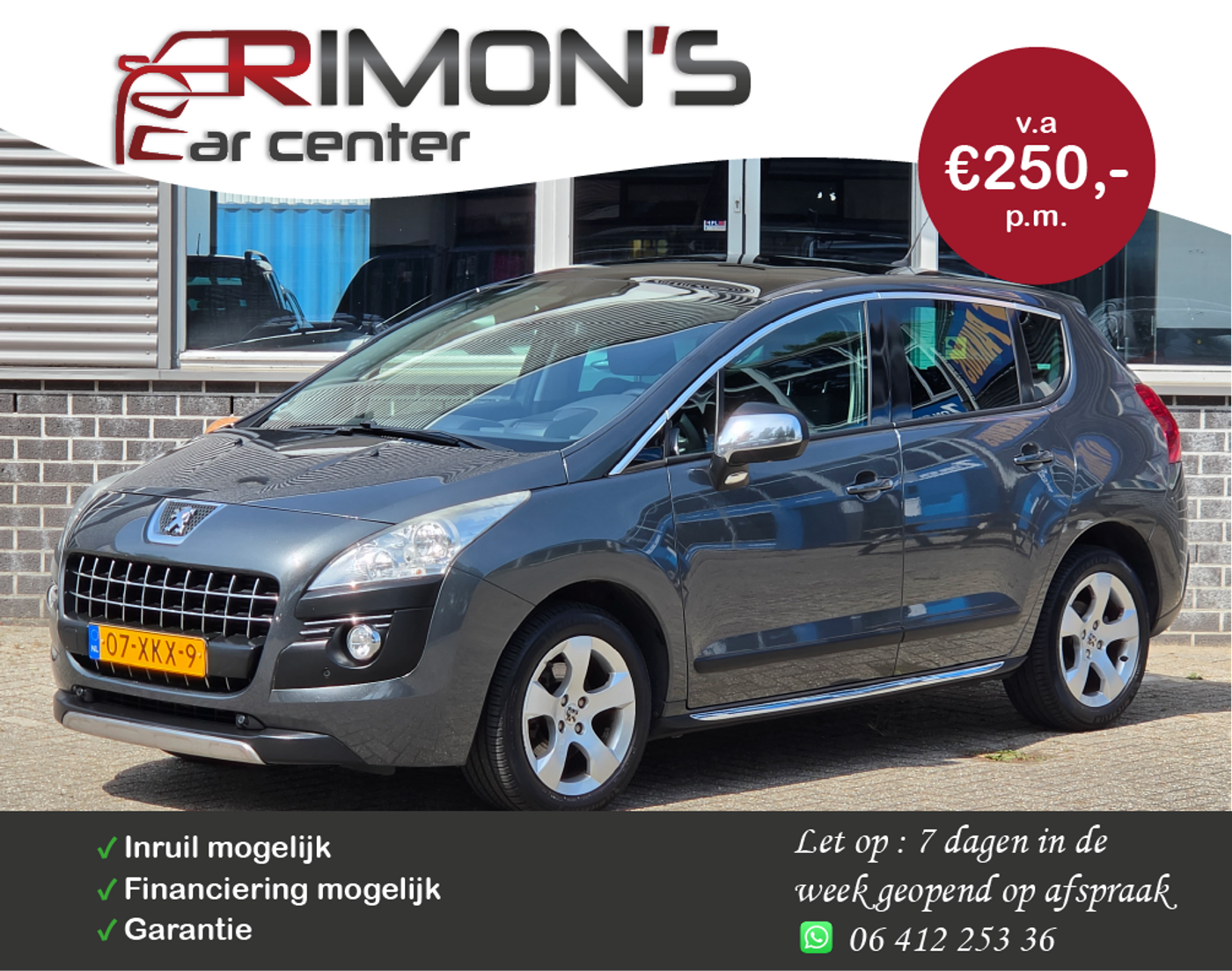 Peugeot 3008 1.6 THP Allure Pano Navi Camera Head-up Display 2012 - voorkant