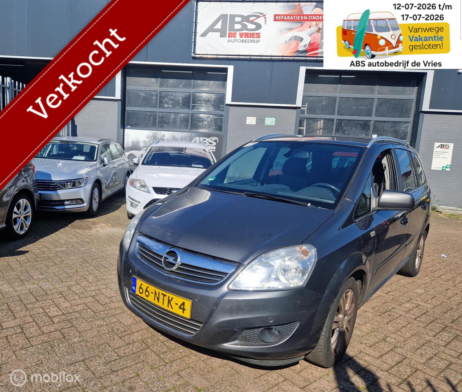 Opel Zafira 1.8 Cosmo AUTOMAAT AIRCO CR CONTROL 2010 - voorkant