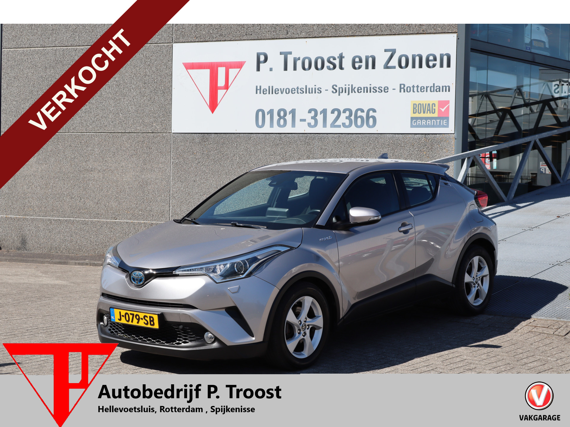 Toyota Toyota C-hr 1.8 Hybrid Active Stoelverwarming/Cruise control/Achteruitrijcamera/Lane assist/Climate control/Navigatie/Bluetooth 2018 - voorkant