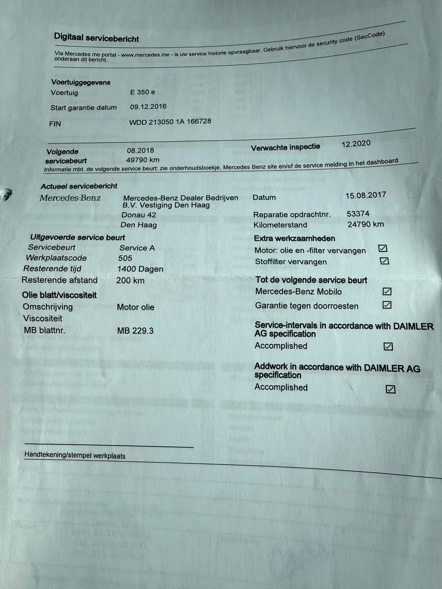Foto van Mercedes-Benz E 350 E