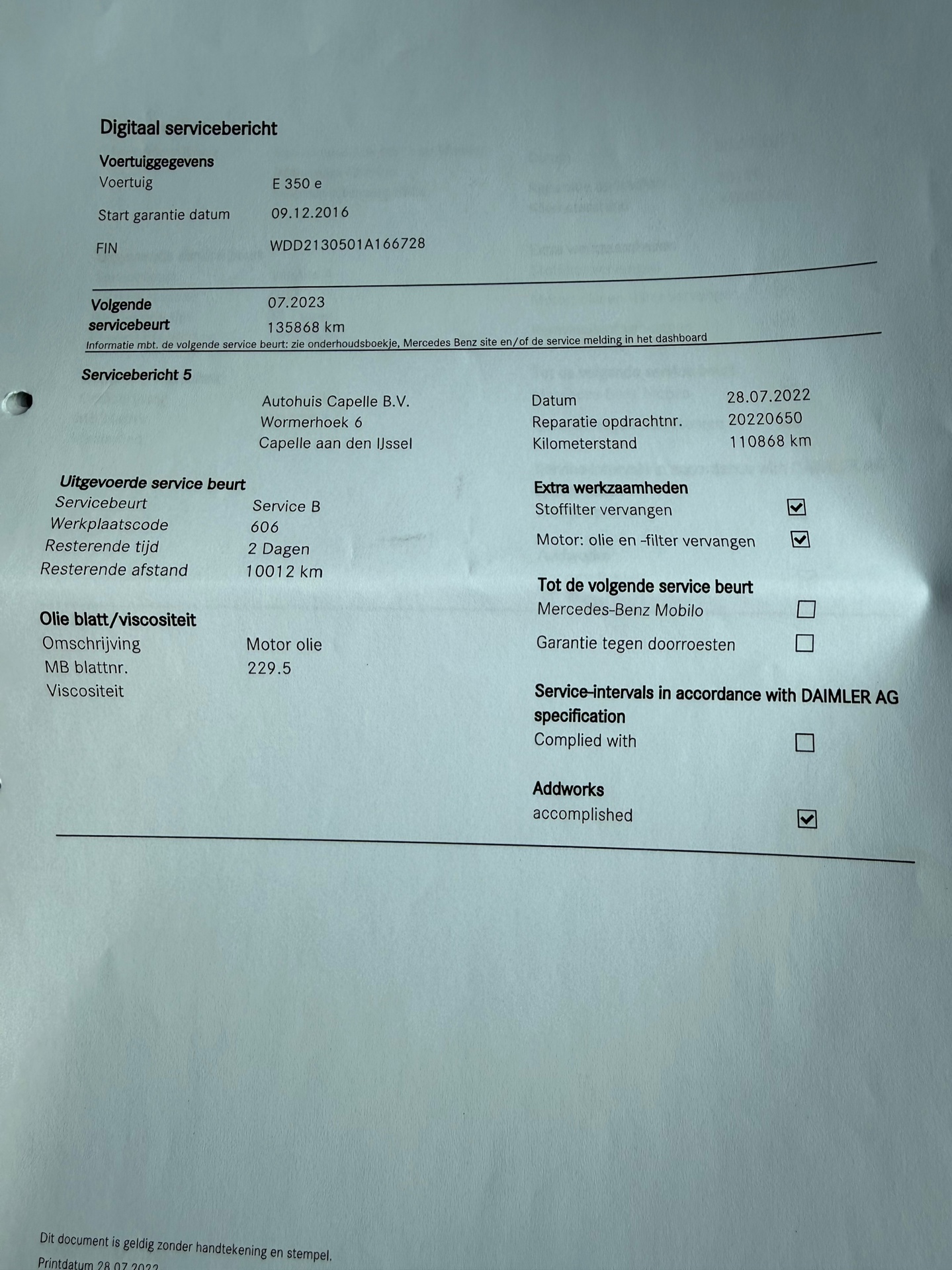 Foto van Mercedes-Benz E 350 E