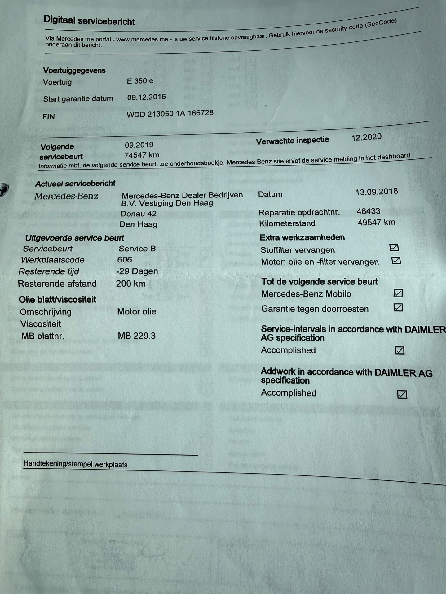 Foto van Mercedes-Benz E 350 E