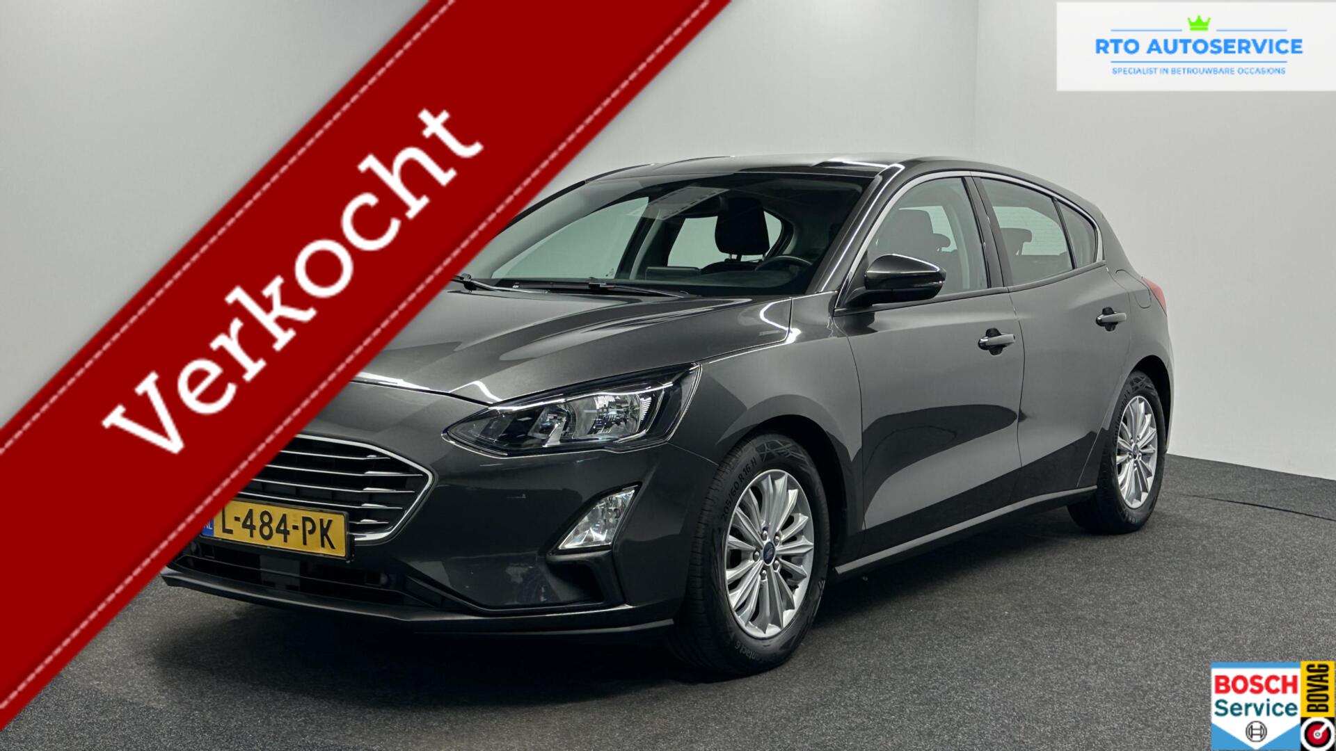 Ford Focus 1.0 EcoBoost Titanium Business TREKHAAK ECC NAVI CRUISE LM. 2019 - voorkant