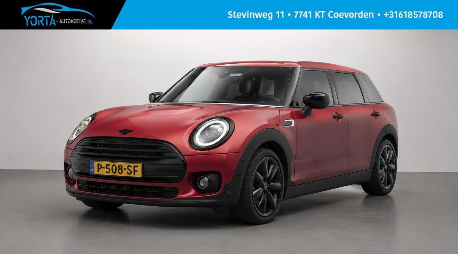 Mini Clubman One 1.5 AUTOMAAT|DEALEROH|LED|CARPLAY|INDIAN RED 2020 - voorkant