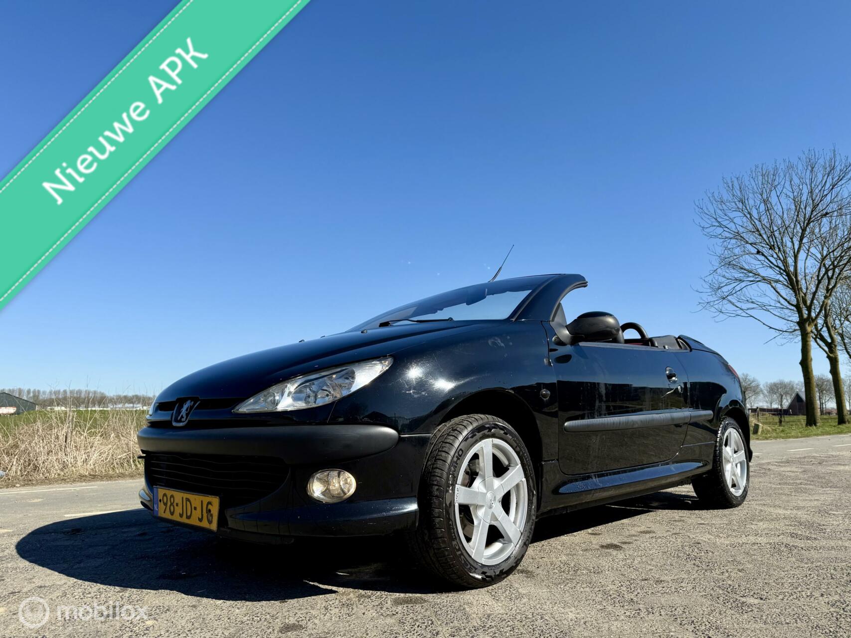 Peugeot 206 CC 2.0-16V, Leer, Airco, APK Apr 2027, Lage km 2002 - voorkant